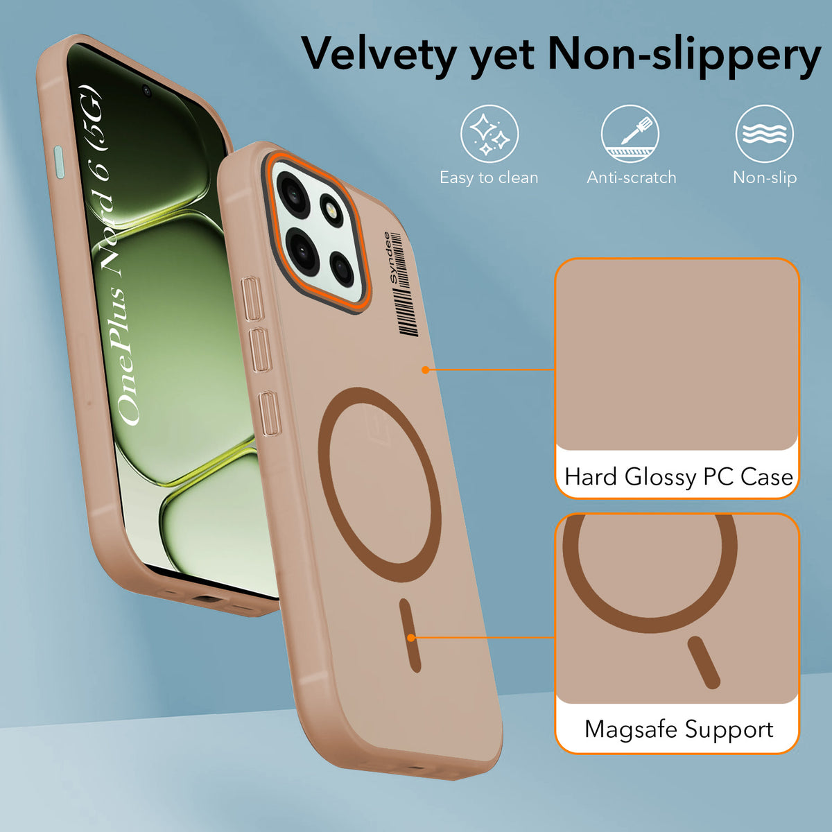 For Oneplus Nord 6 Back Cover Case (Soft Touch | Camera Bump Protection | MagSafe Compatible | Matte Finish)