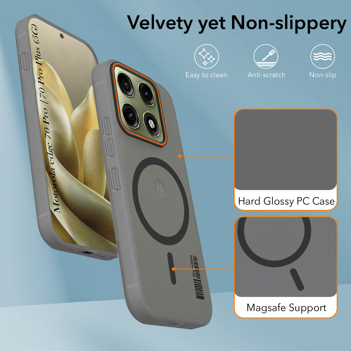 For Motorola Edge 70 Pro | Edge 70 Pro Plus Back Cover Case (Soft Touch | Camera Bump Protection | MagSafe Compatible | Matte Finish)