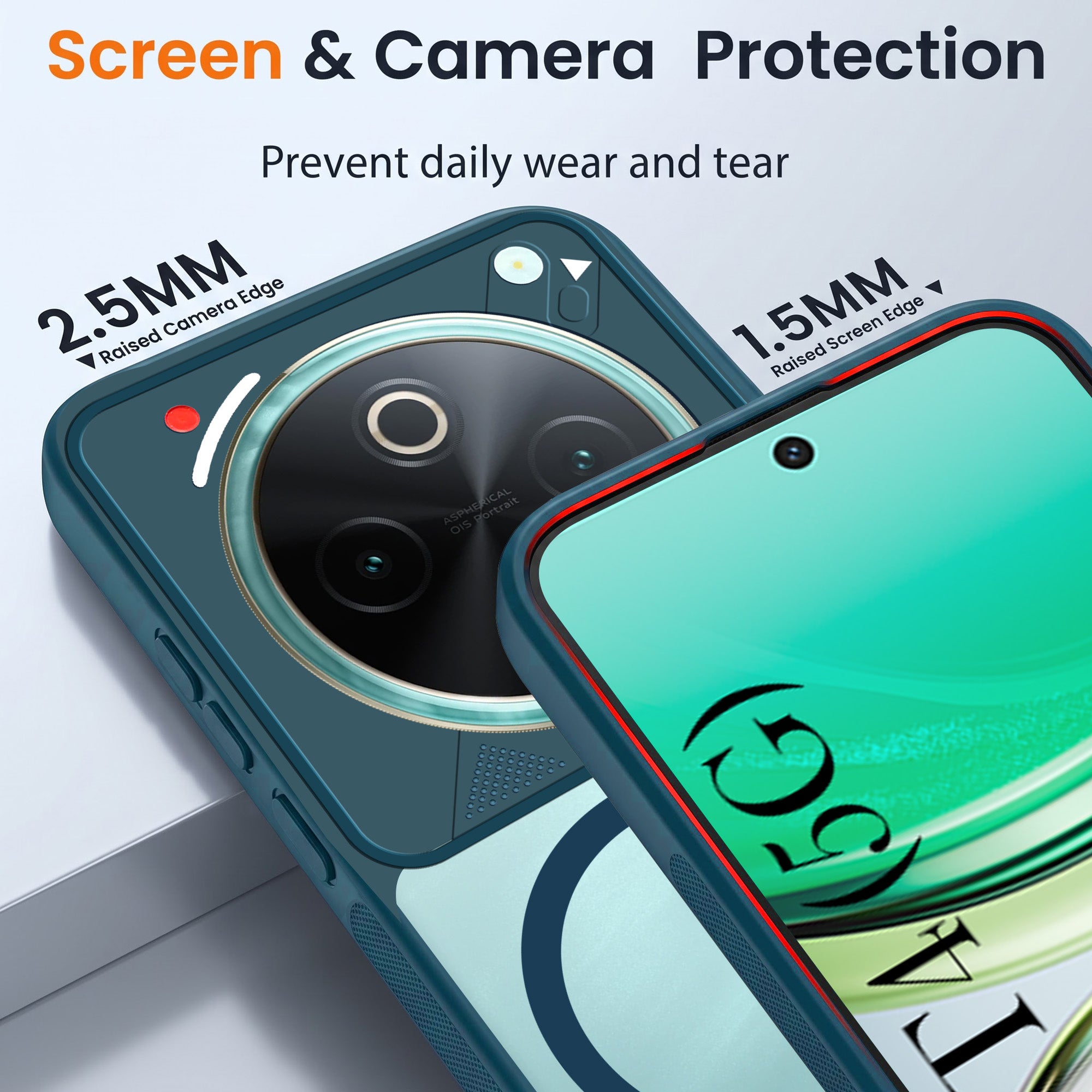 For Vivo T4 Back Cover Case Lifetime Anti-Yellow Clear (Camera Protection | Side Grip | Wireless MagSafe Compatible)