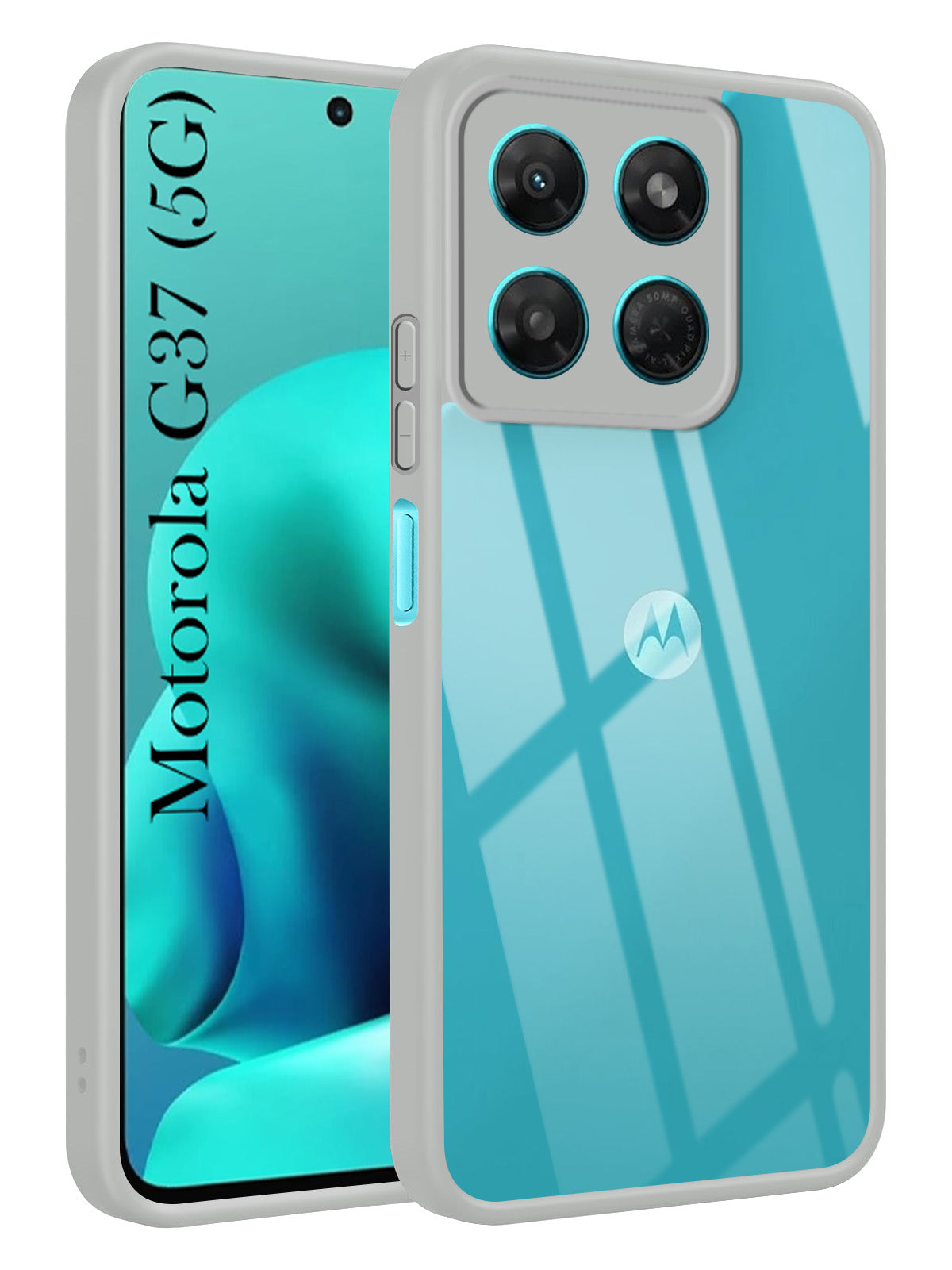 For Motorola Moto G37 Back Cover Case Ultra-Hybrid (Lifetime Anti Yellow | Anti Scratch | Crystal Clear Shockproof)