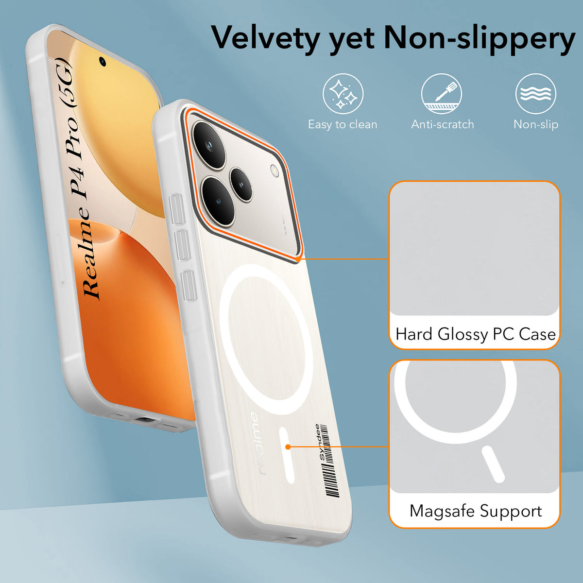 For Realme P4 Pro Back Cover Case (Soft Touch | Camera Bump Protection | MagSafe Compatible | Matte Finish)