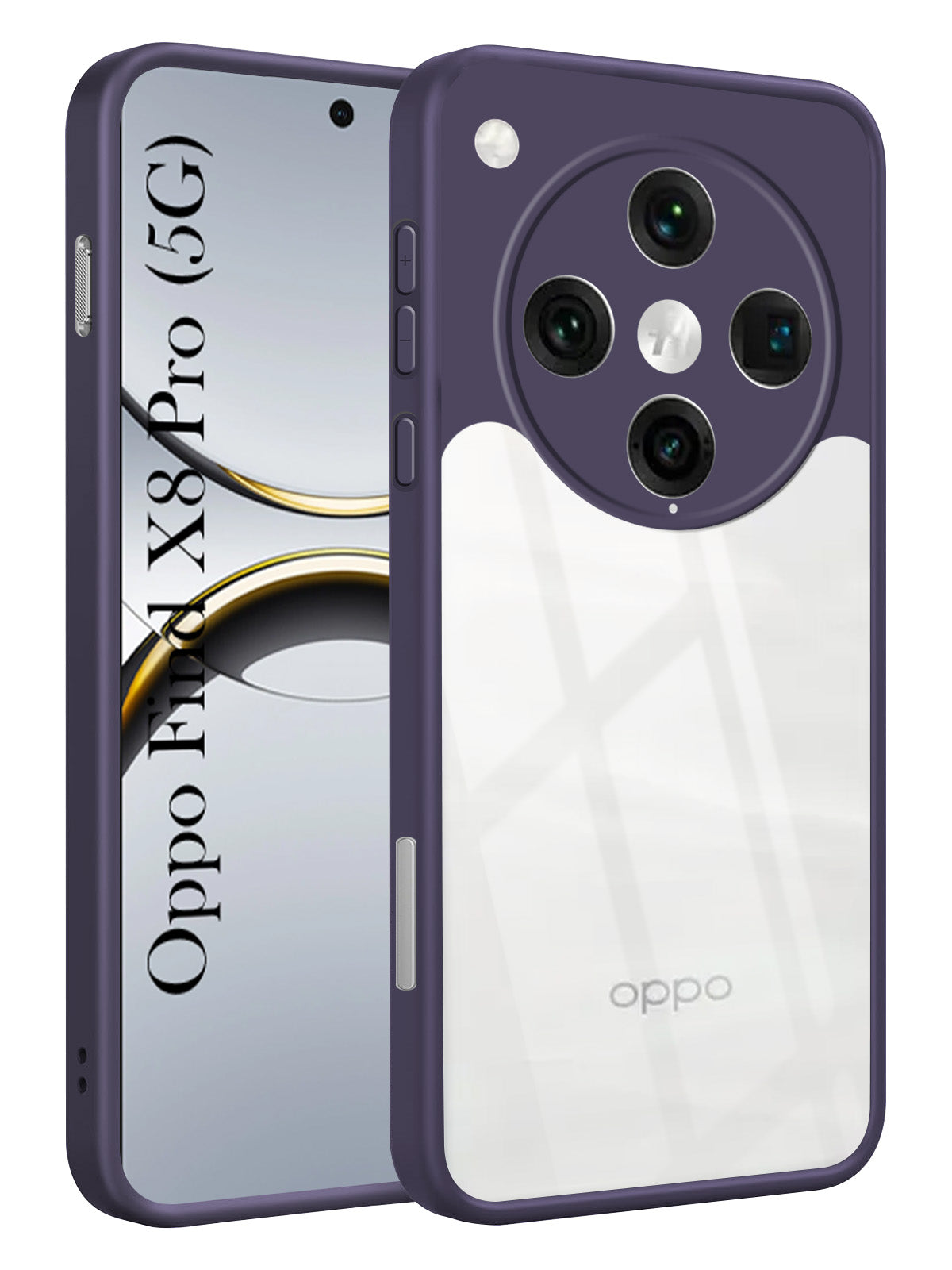 For Oppo Find X8 Pro Back Cover Case Ultra-Hybrid (Lifetime Anti Yellow | Anti Scratch | Crystal Clear Shockproof)