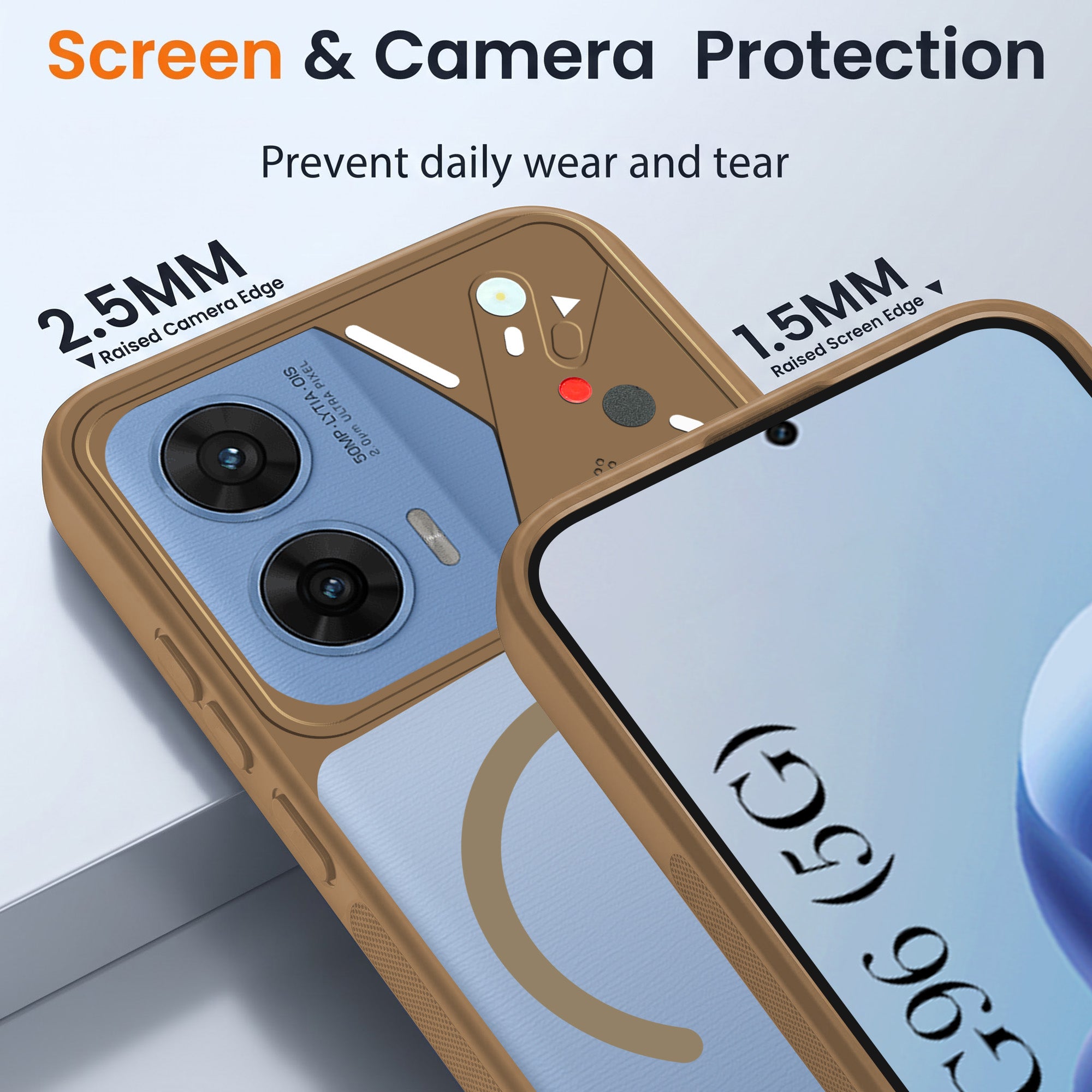 For Motorola Moto G96 Back Cover Case Lifetime Anti-Yellow Clear (Camera Protection | Side Grip | Wireless MagSafe Compatible) (Copy)