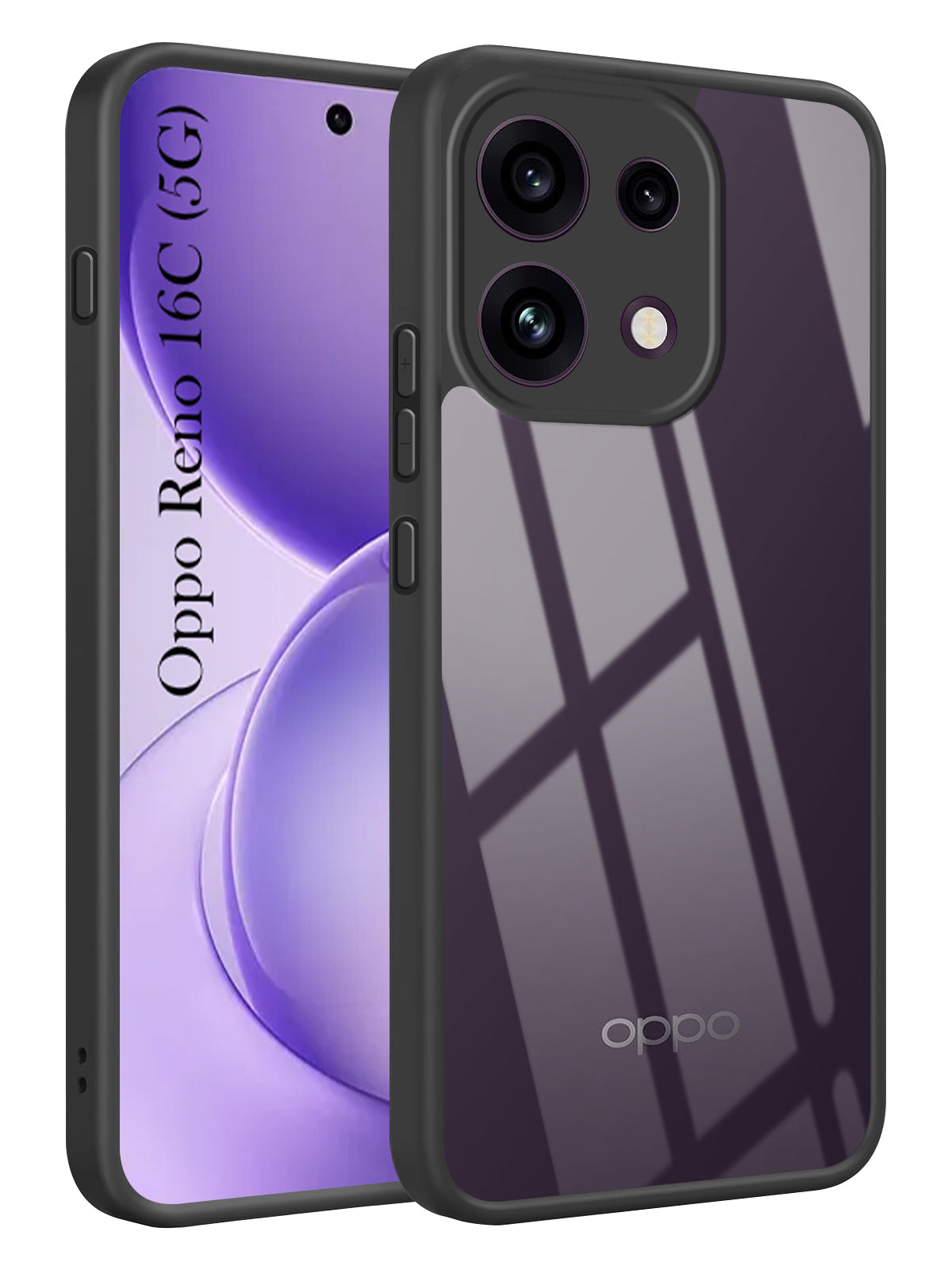 For Oppo Reno 16C 5G Back Cover Case Ultra-Hybrid (Lifetime Anti Yellow | Anti Scratch | Crystal Clear Shockproof)