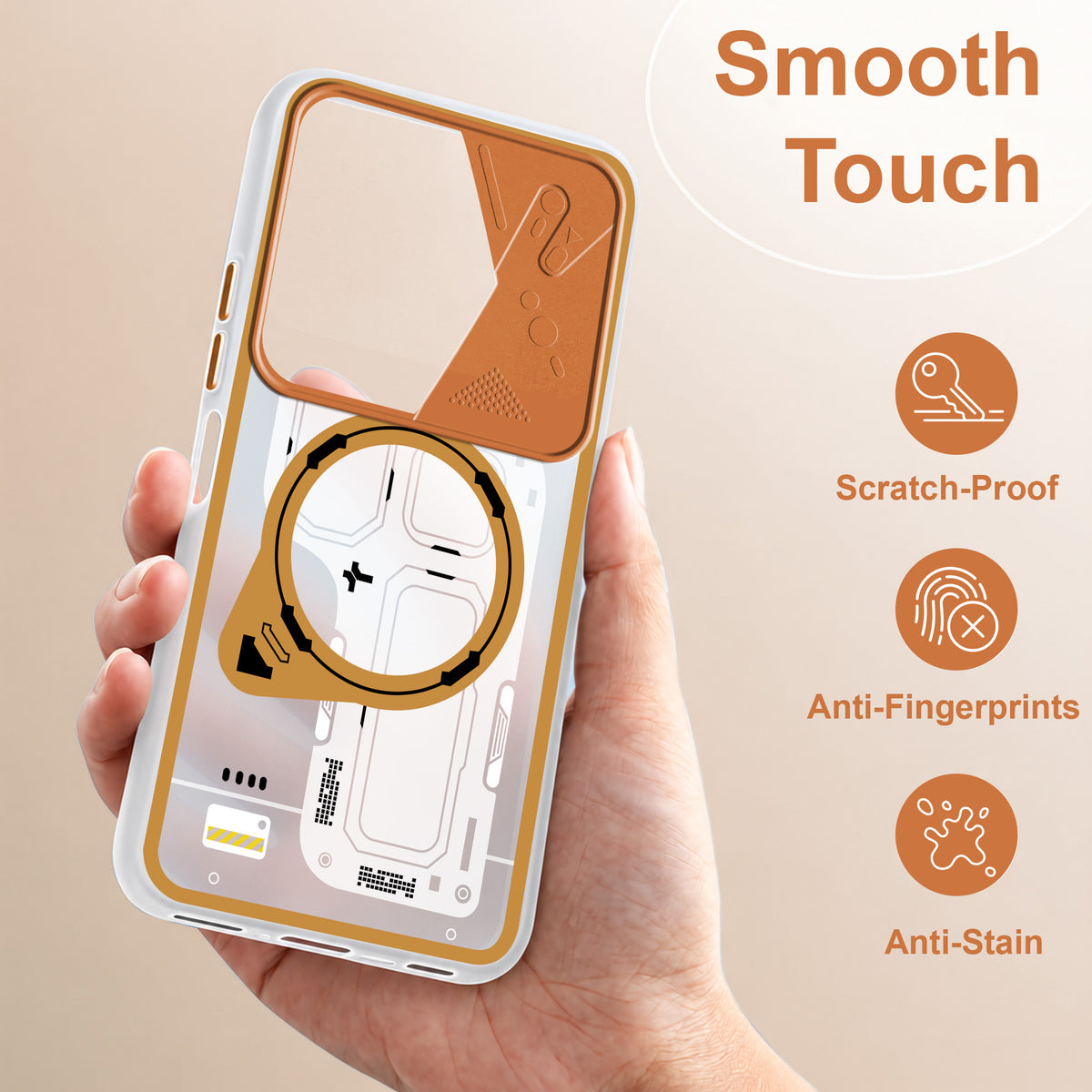 For Realme C83 5G Metallic Back Cover Case (Metallic Camera Protection & Buttons | Translucent Milky Shade | Hard Polycarbonate)