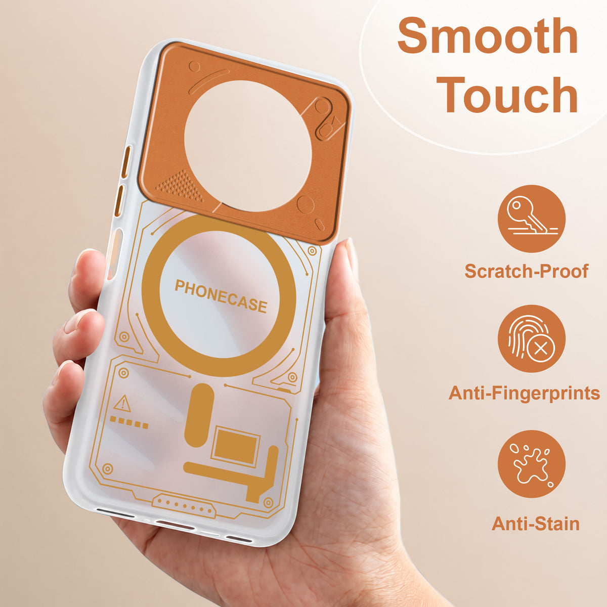 For Realme C65 5G Metallic Back Cover Case (Metallic Camera Protection & Buttons | Translucent Milky Shade | Hard Polycarbonate)