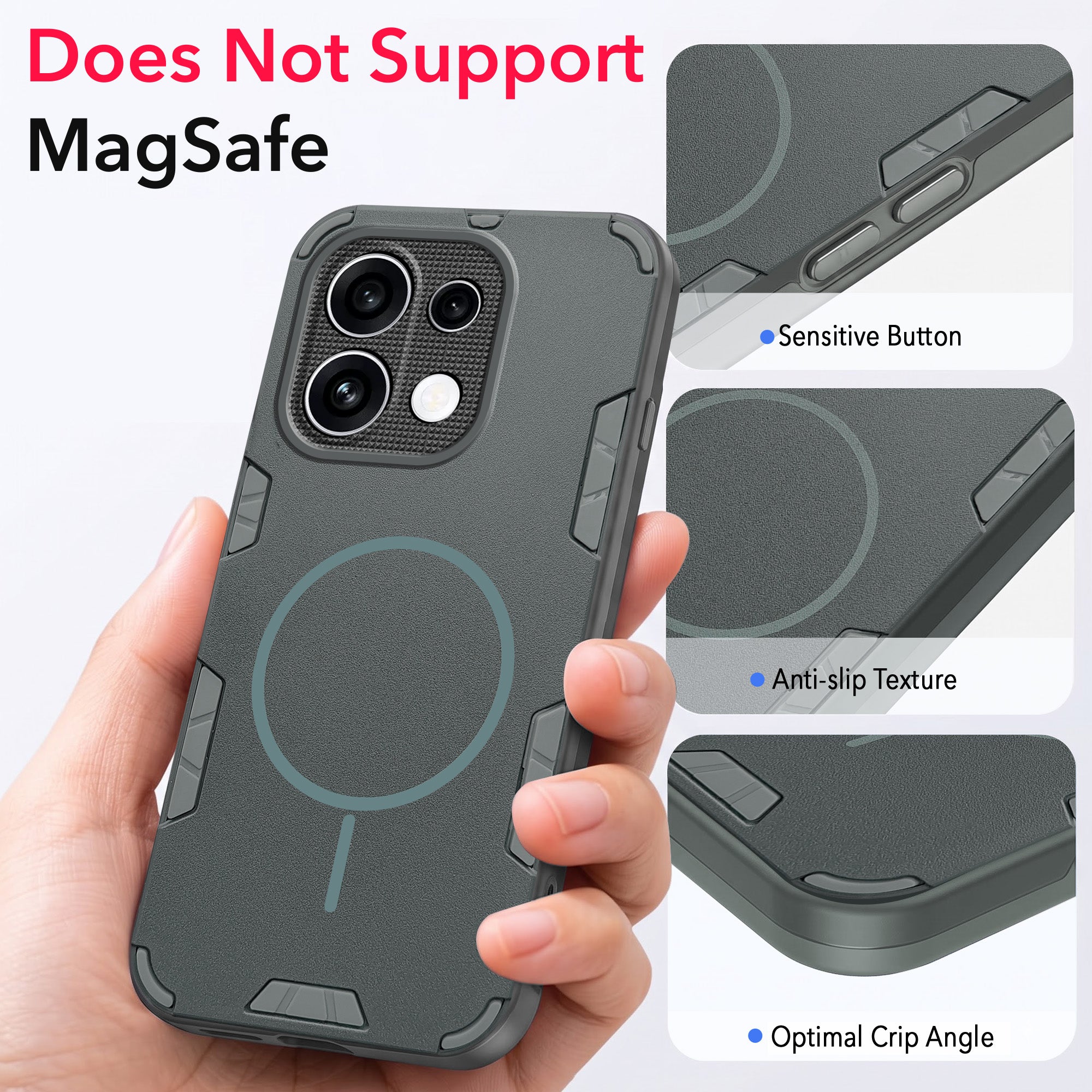 For Oppo Reno 16C Back Cover Case  (Slim Hybrid Armor | Shockproof Camera Protection | Rugged Dual Layer)