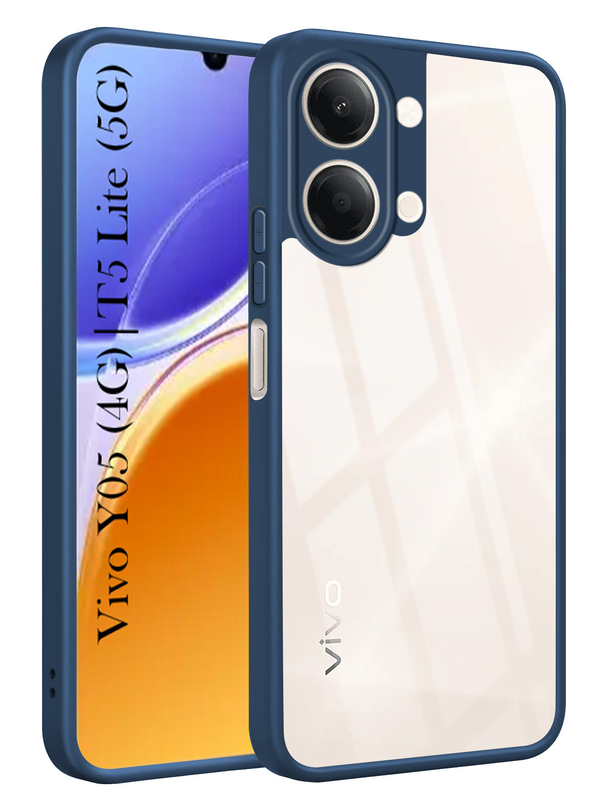 For Vivo Y05 (4G) | Vivo T5 Lite (5G)  Back Cover Case Ultra-Hybrid (Lifetime Anti Yellow | Anti Scratch | Crystal Clear Shockproof)