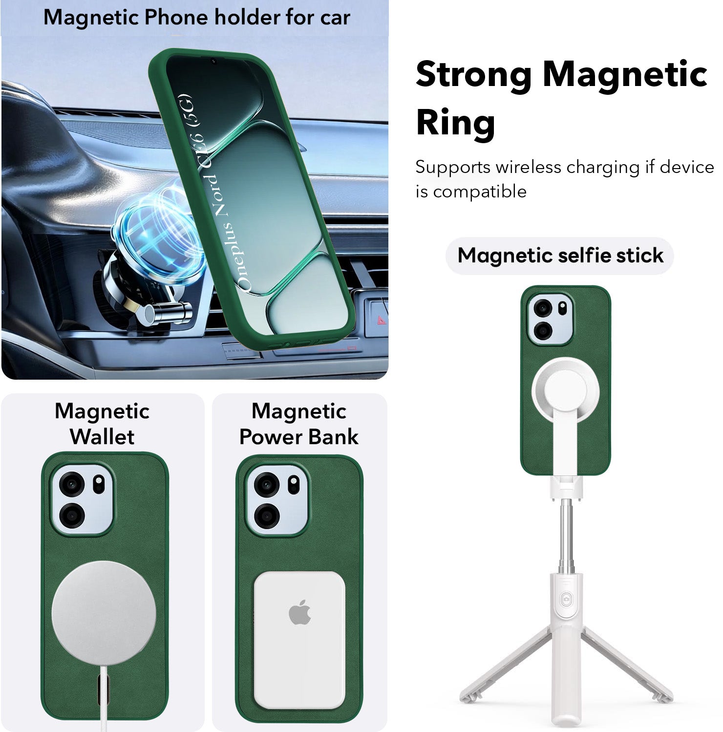 For Oneplus Nord CE 6 Back Cover Case Leather Finish (MagSafe Compatible Wireless Charging | Soft Touch | Camera Bump Protection)