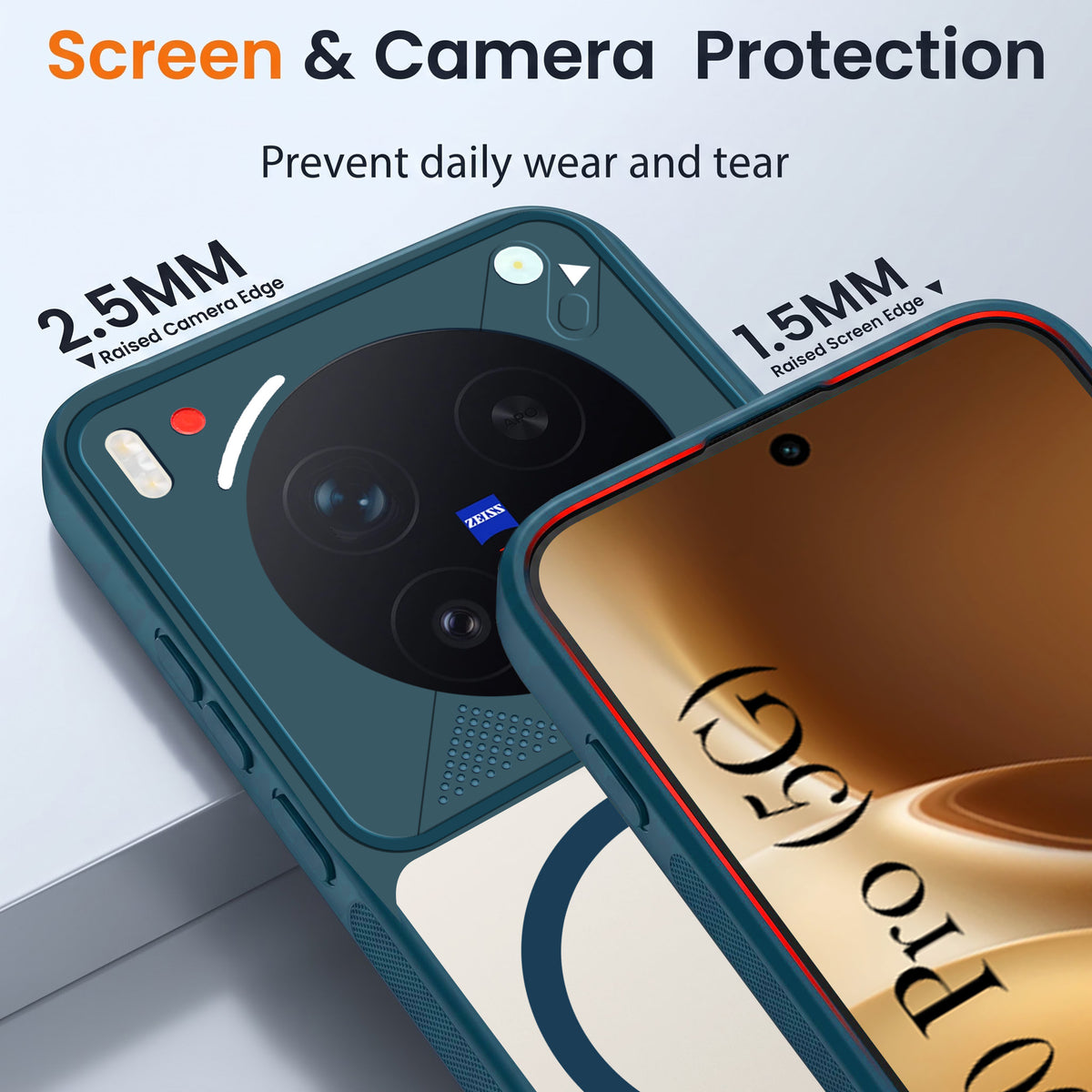 For Vivo X300 Pro Back Cover Case Lifetime Anti-Yellow Clear (Camera Protection | Side Grip | Wireless MagSafe Compatible)