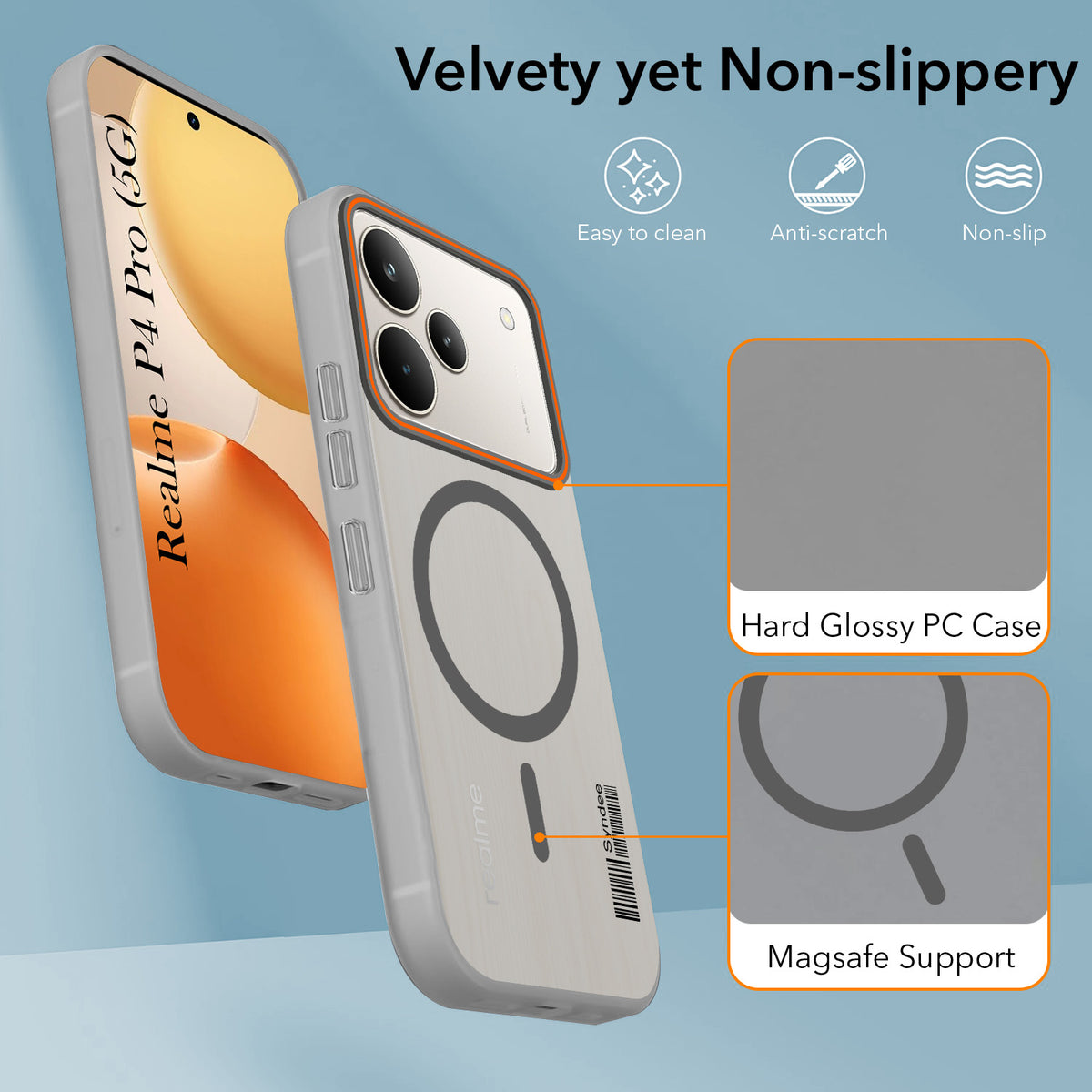 For Realme P4 Pro Back Cover Case (Soft Touch | Camera Bump Protection | MagSafe Compatible | Matte Finish)