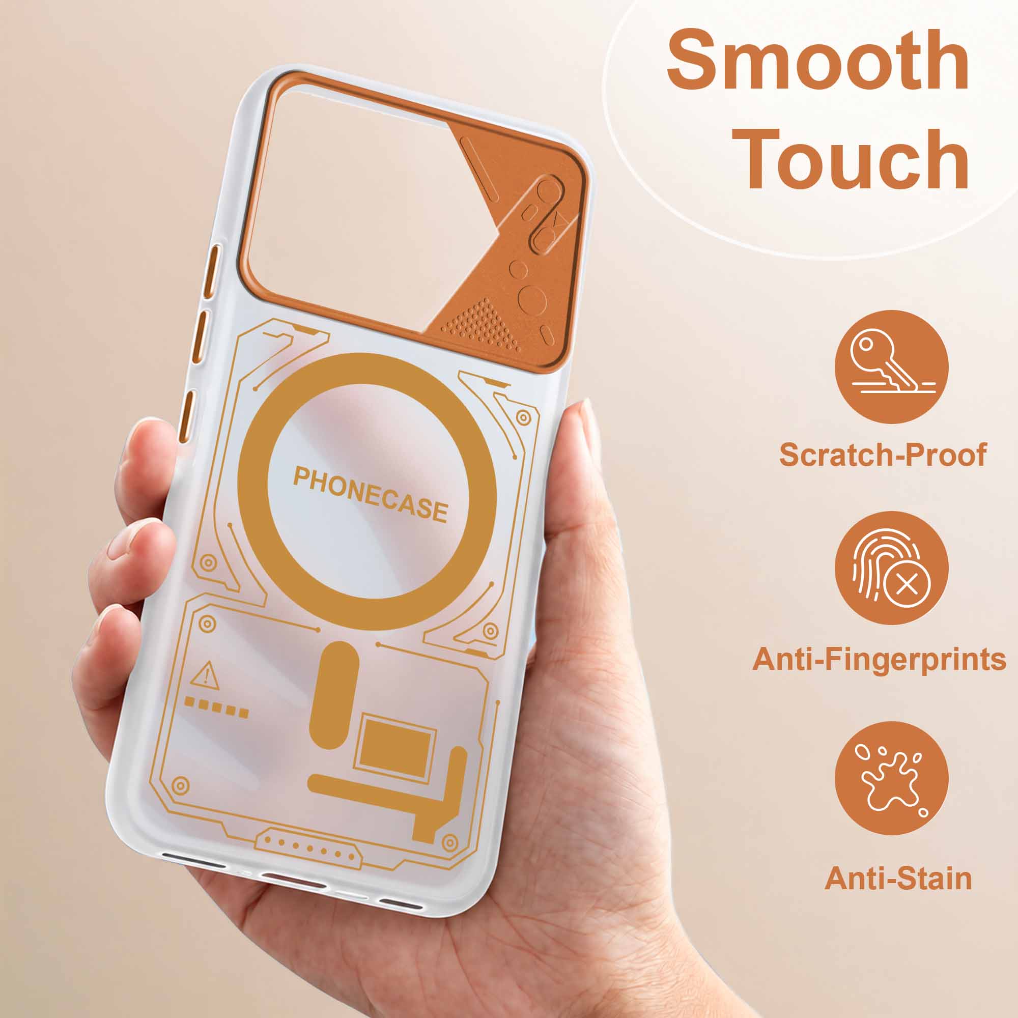 For Realme 16 Pro Metallic Back Cover Case (Metallic Camera Protection & Buttons | Translucent Milky Shade | Hard Polycarbonate)