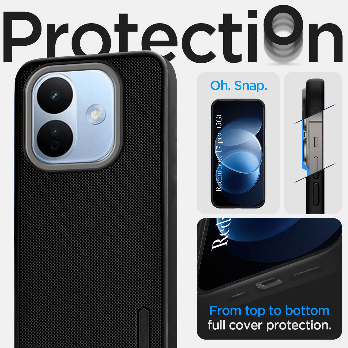 For Redmi Note 17 Pro 5G Back Cover Case Rubberised (Textured Grip Design| Micro-Fiber Cloth Inside | Slim and Light Weight | Soft Touch and Feel)
