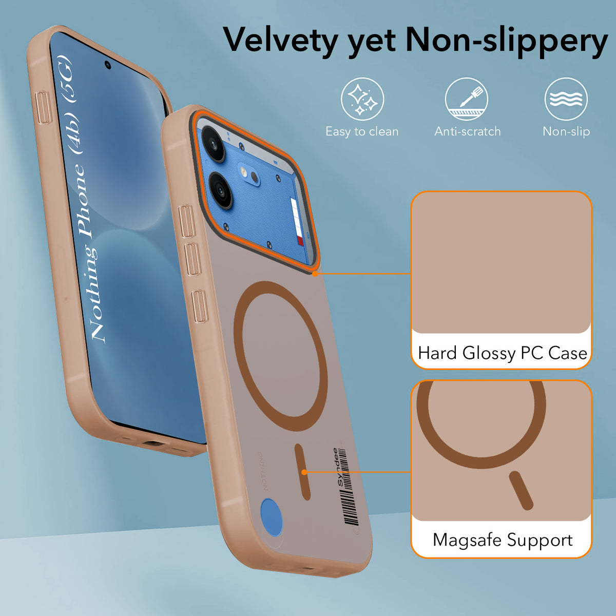 For Nothing Phone 4B 5G Back Cover Case (Soft Touch | Camera Bump Protection | MagSafe Compatible | Matte Finish)