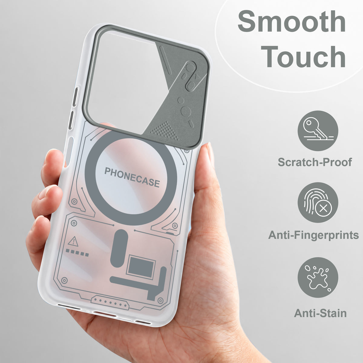 For Vivo T4x | Vivo Y31 Pro Metallic Back Cover Case (Metallic Camera Protection & Buttons | Translucent Milky Shade | Hard Polycarbonate)