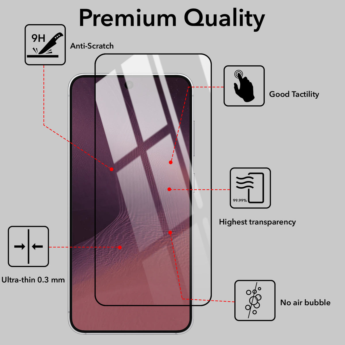 (Pack of 2) Tempered Glass For Google Pixel 11 Military-Grade Gorilla Tempered Glass Screen Protector With Installation Kit | Shatterproof, Full Coverage, HD Clear, Scratch Resistant