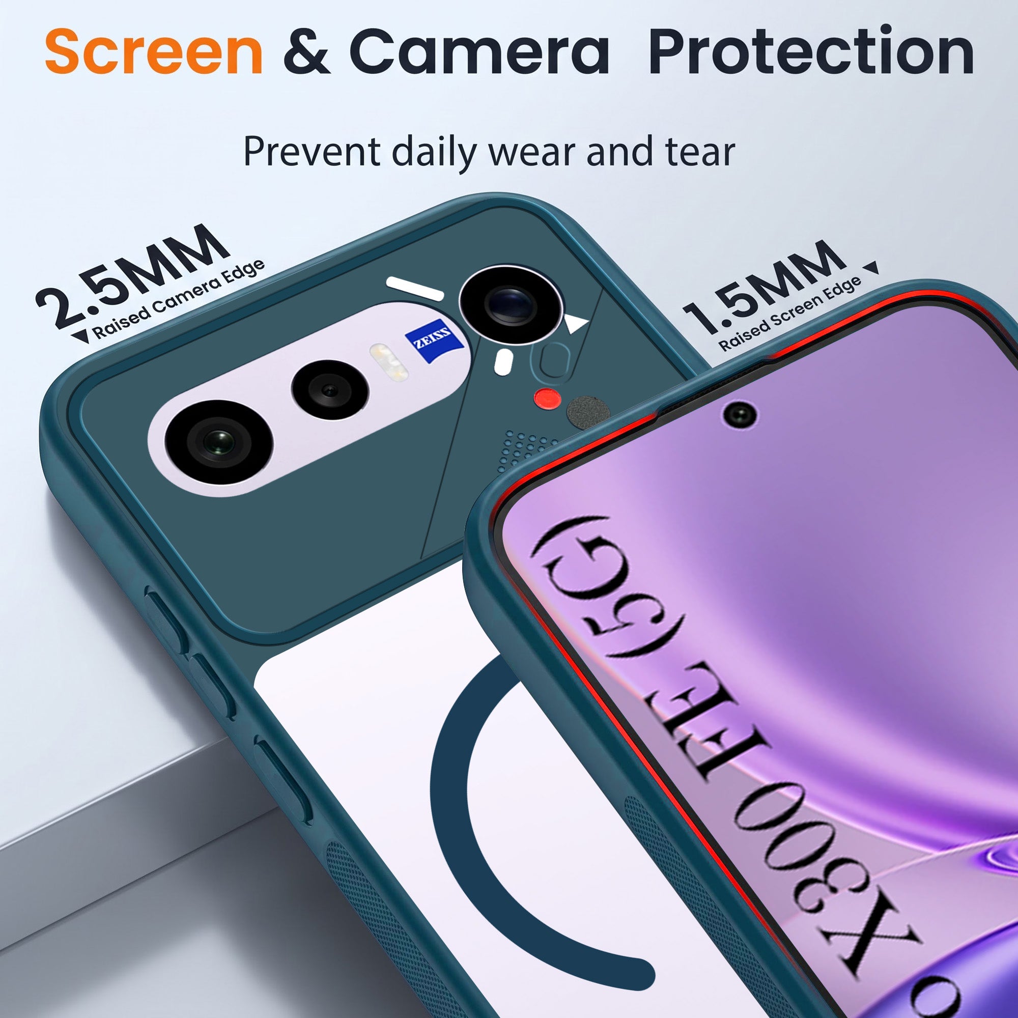 For Vivo X300 FE Back Cover Case Lifetime Anti-Yellow Clear (Camera Protection | Side Grip | Wireless MagSafe Compatible)