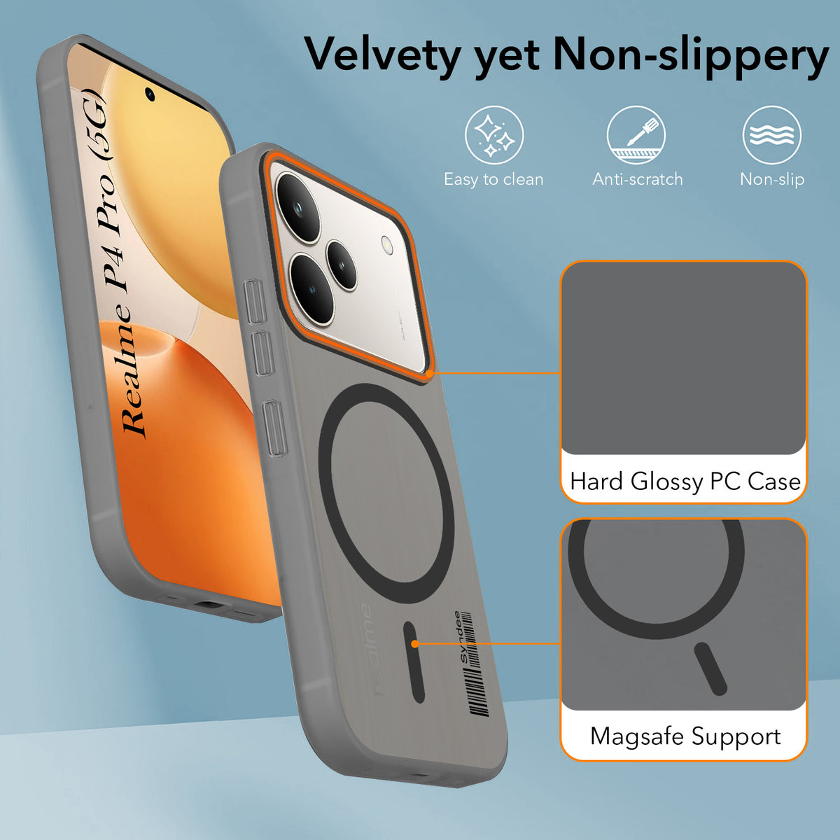 For Realme P4 Pro Back Cover Case (Soft Touch | Camera Bump Protection | MagSafe Compatible | Matte Finish)