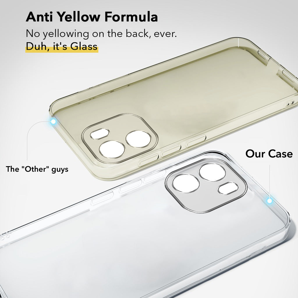 For Oneplus Nord CE 6 Back Cover Case Lifetime Anti-Yellow Clear (Sleek Hard Crystal | Shockproof and Camera Protection)
