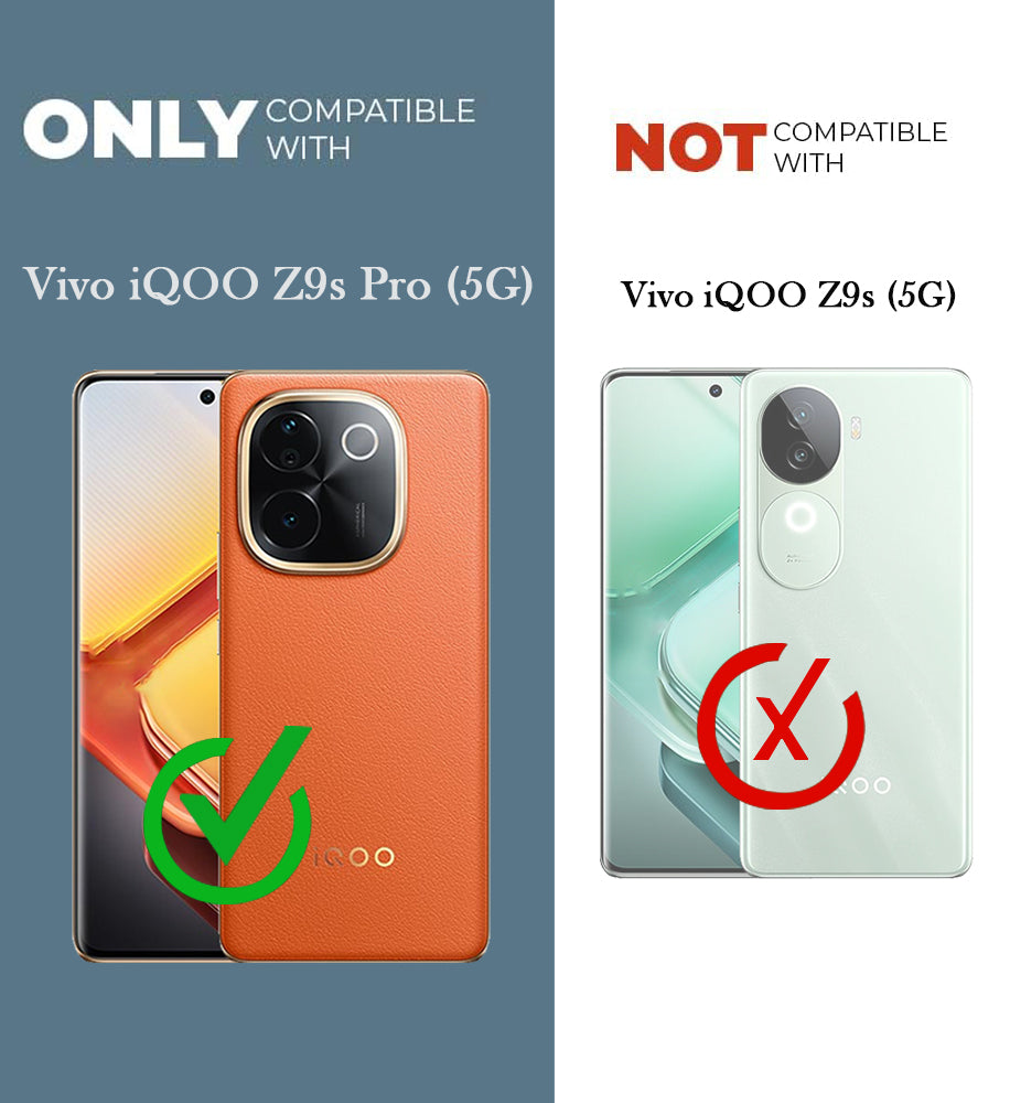 For Vivo iQOO Z9s Pro  Back Cover Case ( Matte Finish Silicone with Inside Fiber cloth)