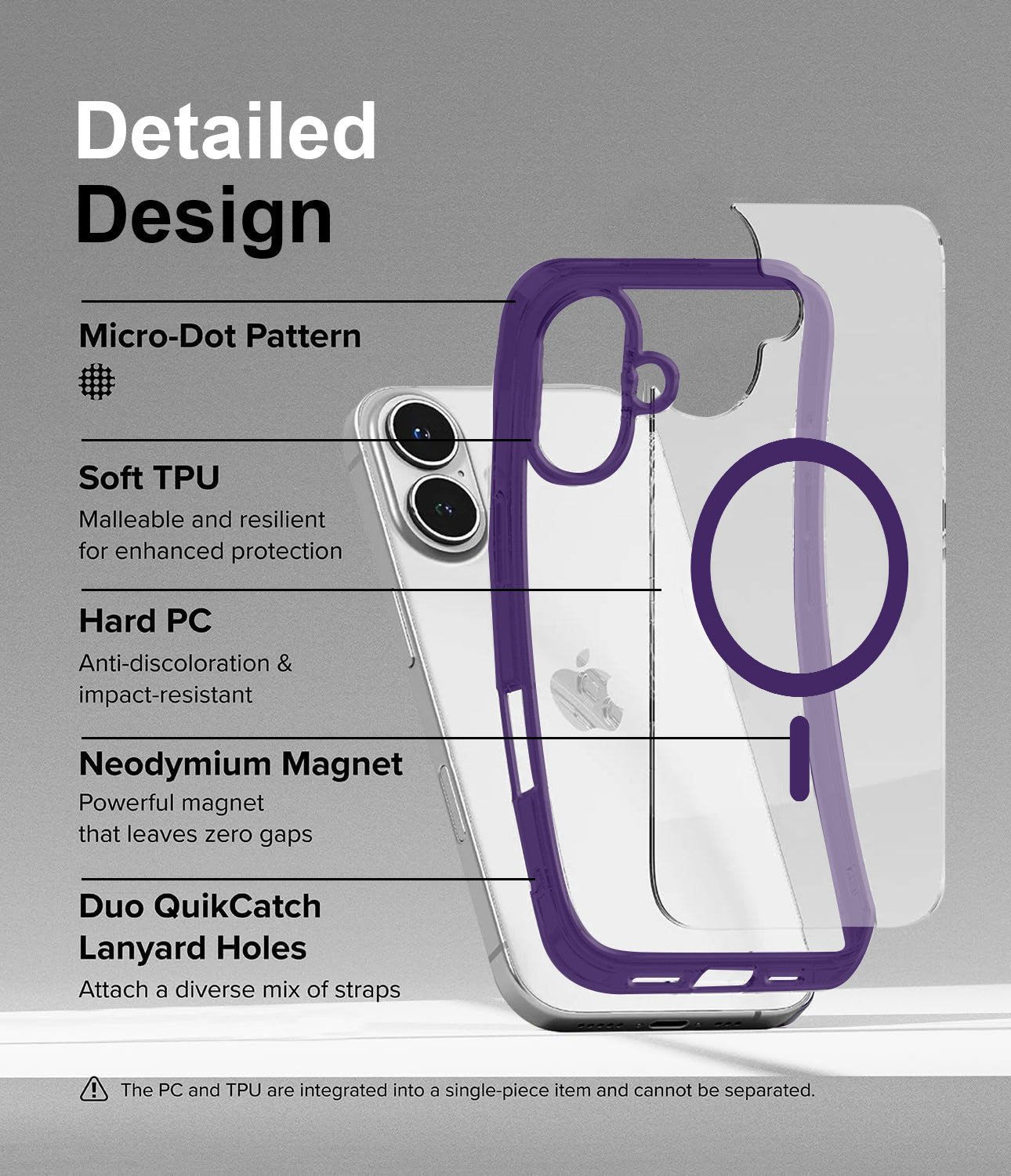 For Apple iPhone 16 Pro Max Back Cover Case (MagSafe Compatible Wireless Charging | Hybrid Camera Bump Protection | Shockproof Polycarbonate Material)