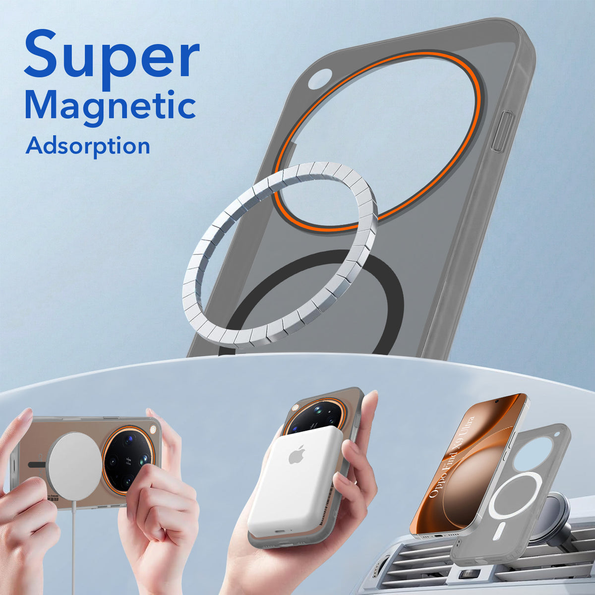 For Oppo Find X9 Ultra Back Cover Case (Soft Touch | Camera Bump Protection | MagSafe Compatible | Matte Finish)