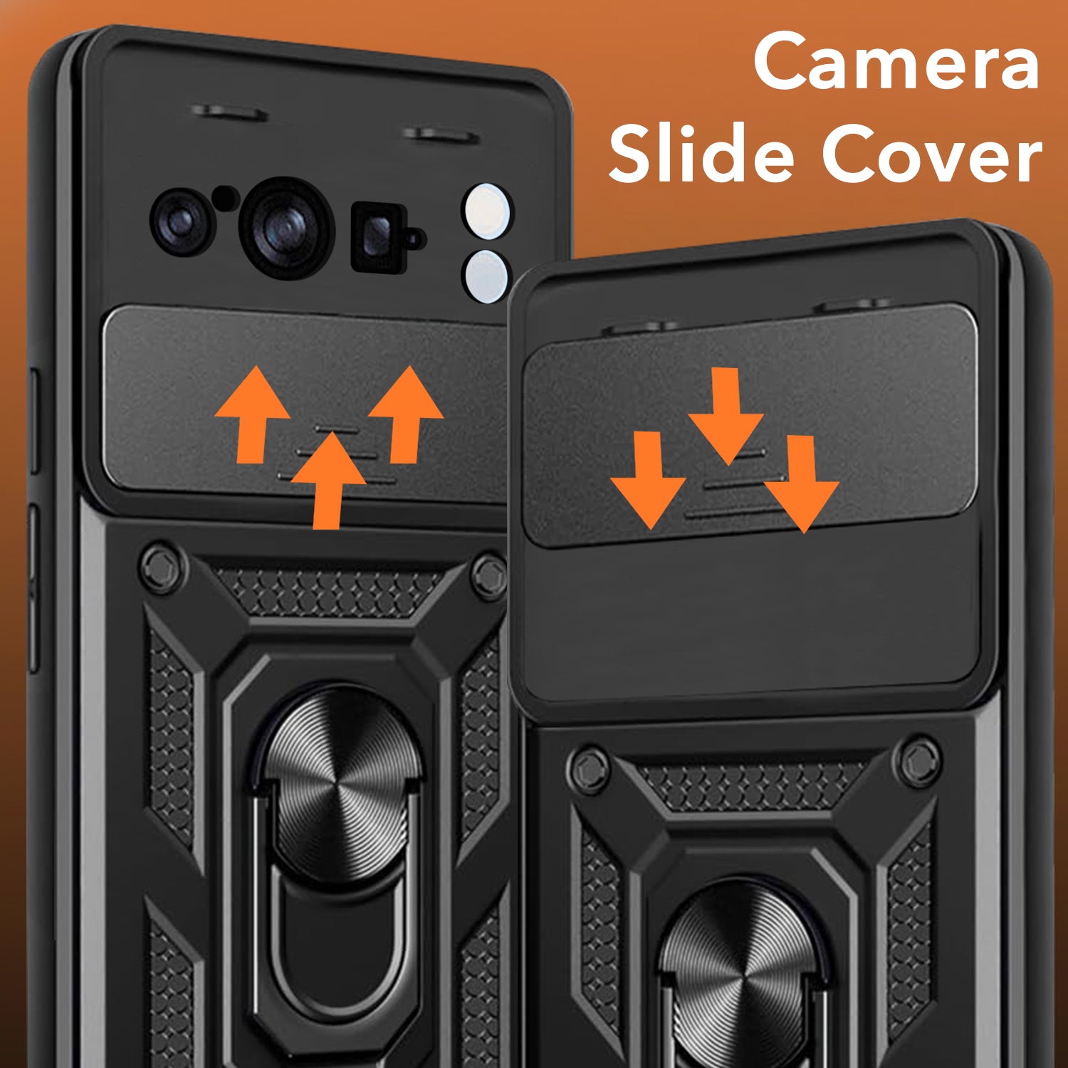For Google Pixel 8 Pro Back Cover Case (Hybrid Dual Armor Polycarbonate)