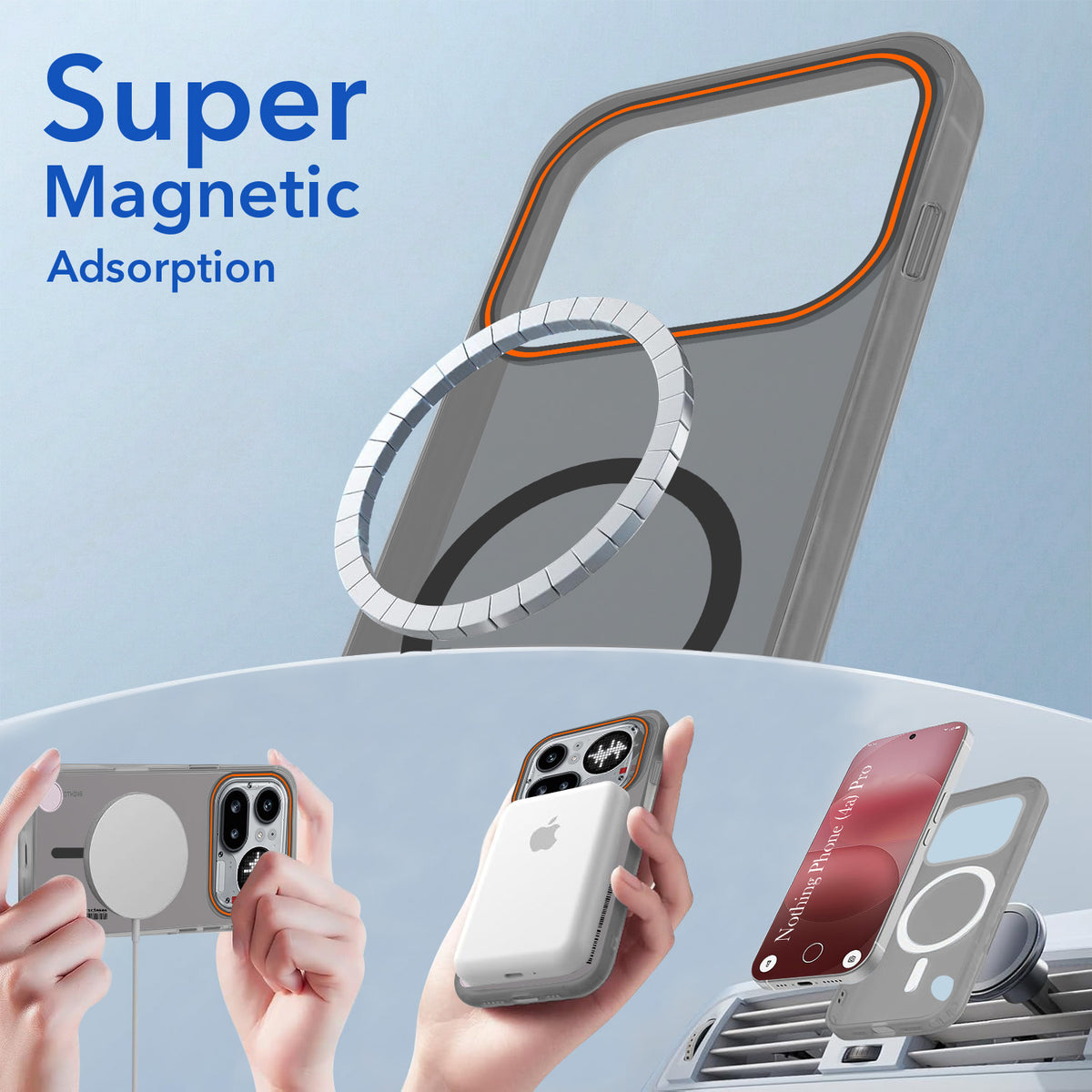 For Nothing Phone 4A Pro 5G Back Cover Case (Soft Touch | Camera Bump Protection | MagSafe Compatible | Matte Finish)
