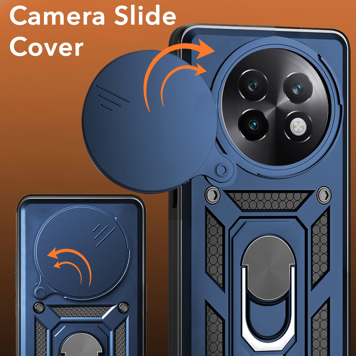 For Realme 13 Plus Back Cover Case  (Hybrid Dual Armor Polycarbonate)