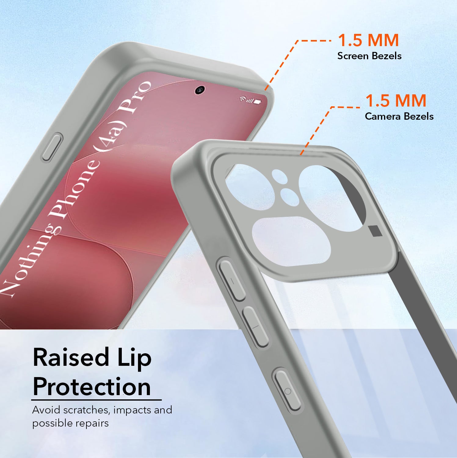 For Nothing Phone 4A Pro 5G Back Cover Case Ultra-Hybrid (Lifetime Anti Yellow | Anti Scratch | Crystal Clear Shockproof)