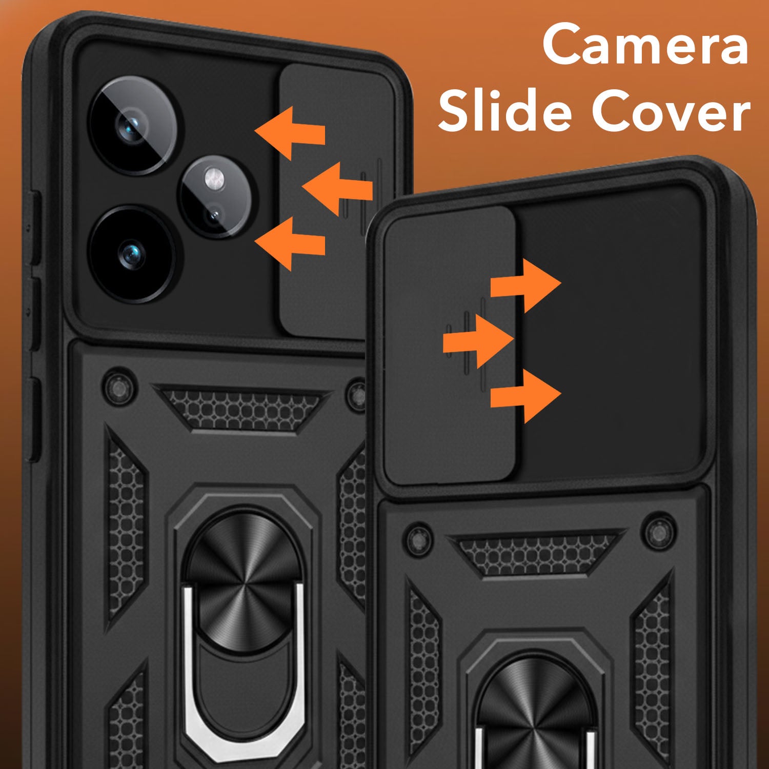 For Realme GT 7 Back Cover Case (Hybrid Dual Armor Polycarbonate)