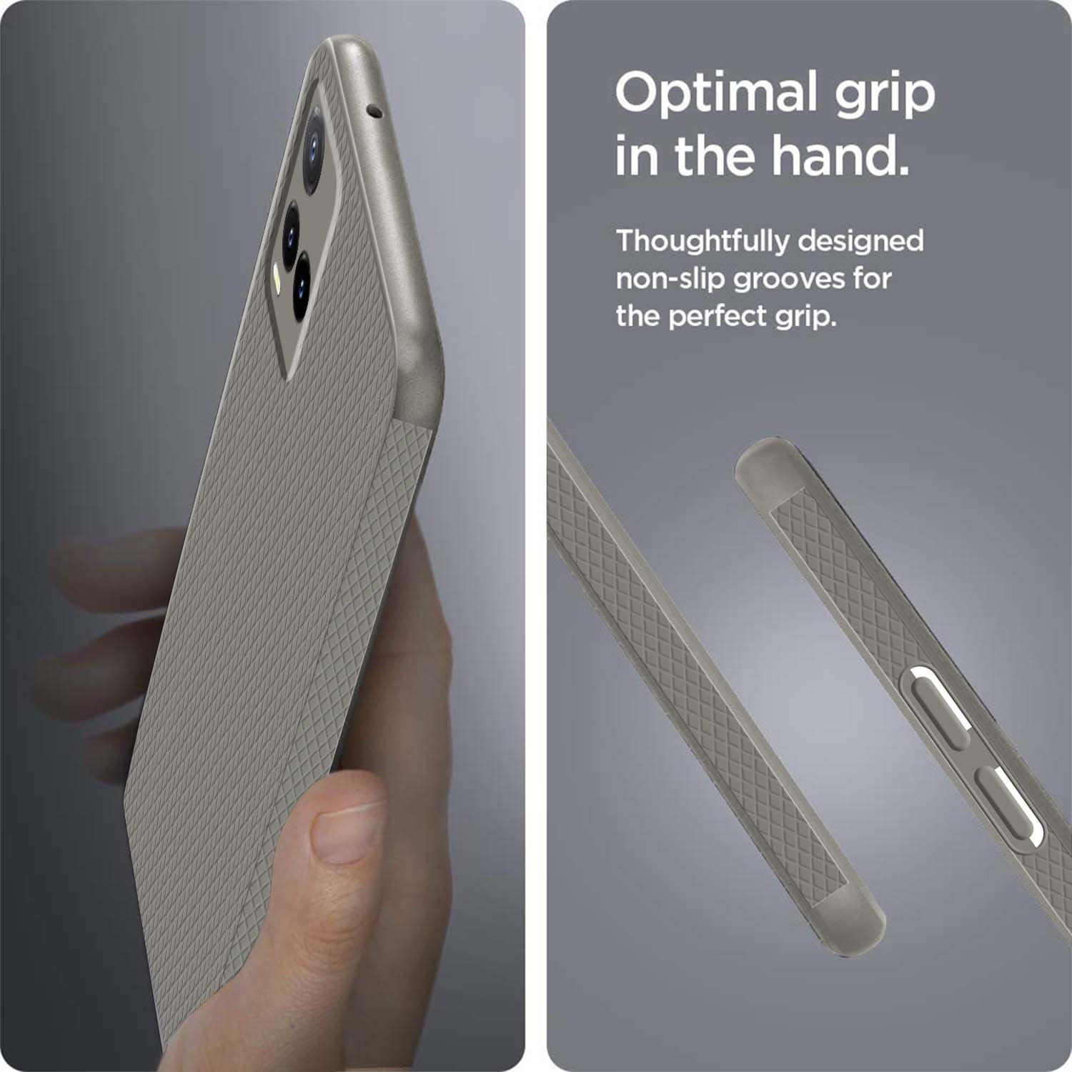 For Vivo T1x 4G  Back Cover Case (Liquid Silicone | Side Grip | Camera Protection)