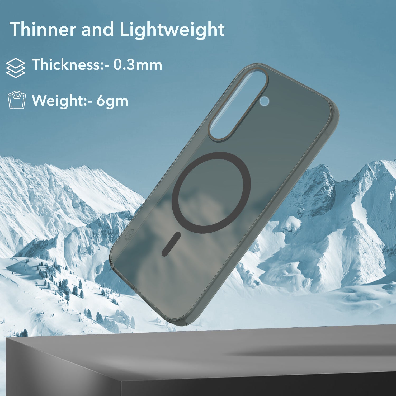 For Samsung Galaxy S23 Plus Back Cover Case Crystal (Frosted Matte Feel | MagSafe Compatible Wireless Charging)