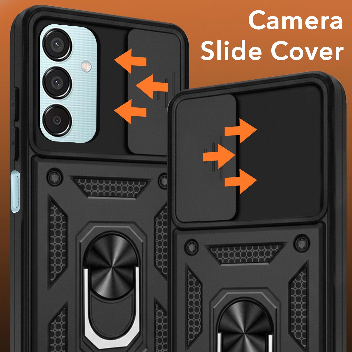 For Samsung Galaxy M15 5G Back Cover Case (Hybrid Dual Armor Polycarbonate)