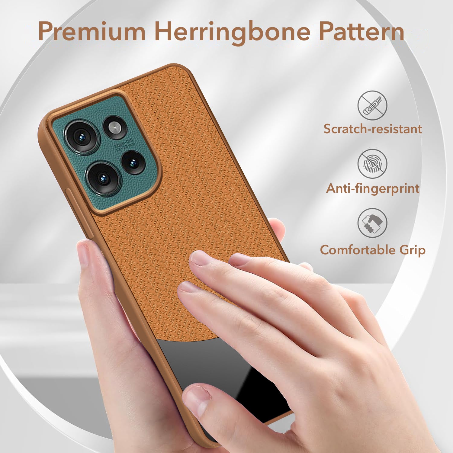 For Motorola Moto Edge 50 5G Silicone Finish Back Cover Case  (Premium Minimalist Professional Feel | Camera Protection Bump)