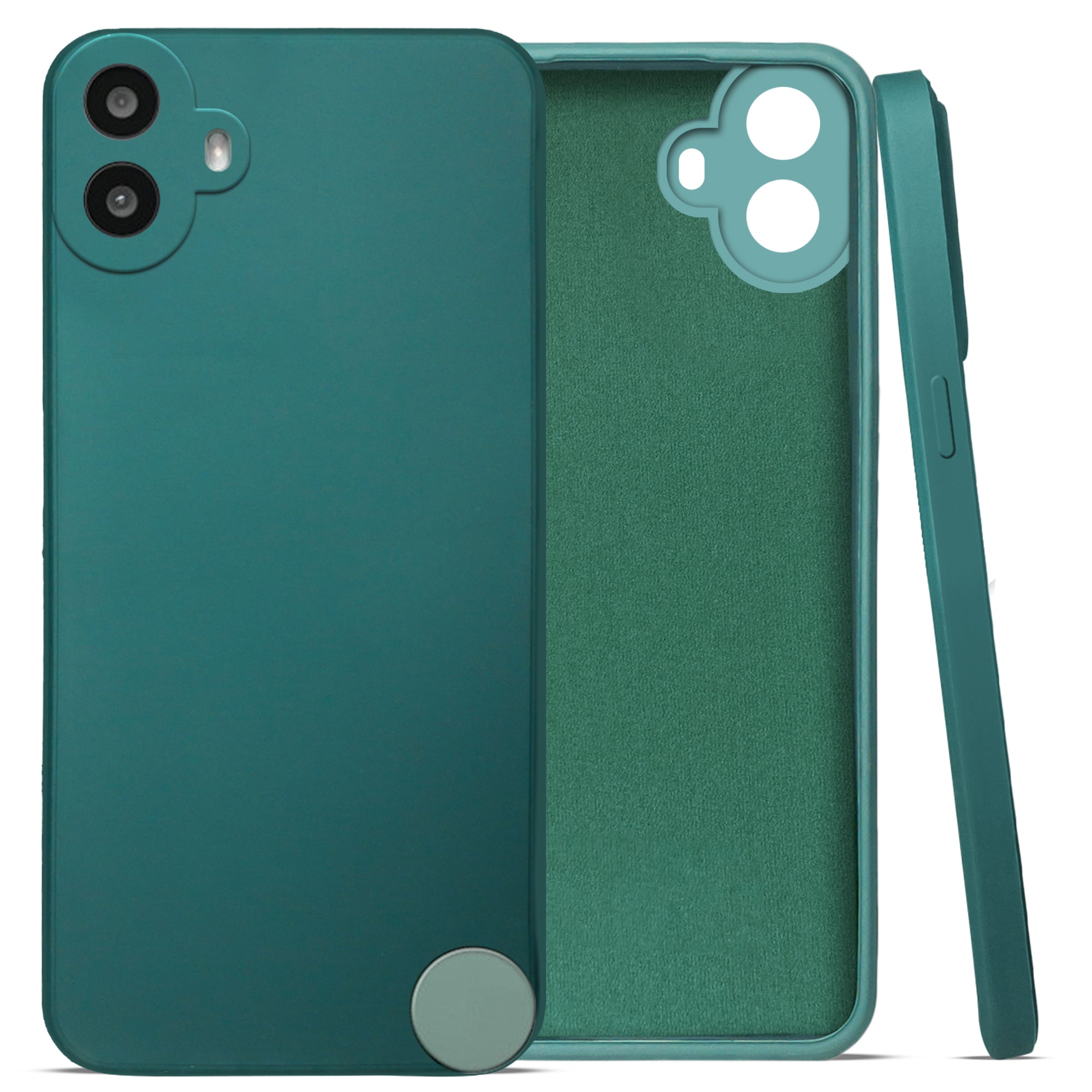 For Nothing CMF Phone 1 Back Cover Case (Matte Finish Silicone with Inside Fiber cloth)