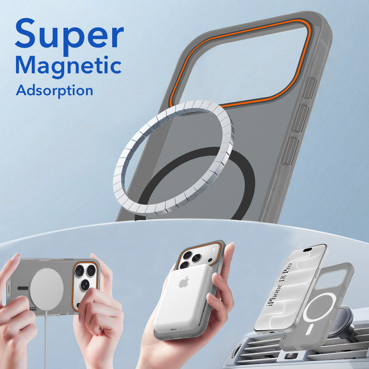 For Apple iPhone 18 Pro Back Cover Case (Soft Touch | Camera Bump Protection | MagSafe Compatible | Matte Finish)