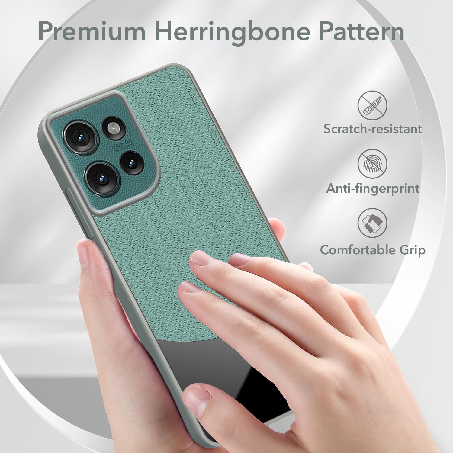 For Motorola Moto Edge 50 5G Silicone Finish Back Cover Case  (Premium Minimalist Professional Feel | Camera Protection Bump)