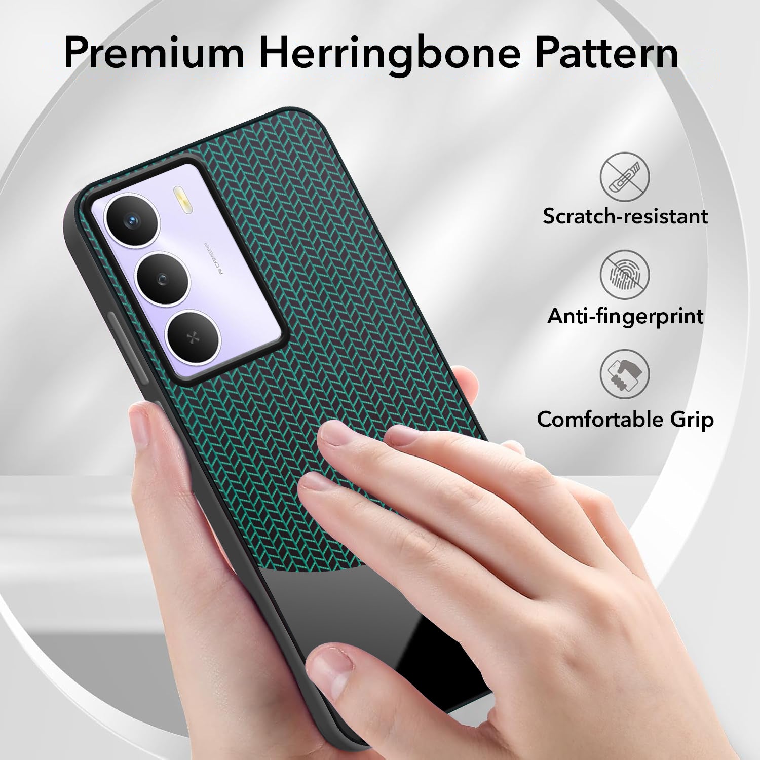 For Realme Narzo 80 Lite 5G Back Cover Case (Elegant PU Leather Finish | Premium Minimalist Professional | Camera Protection Bump)