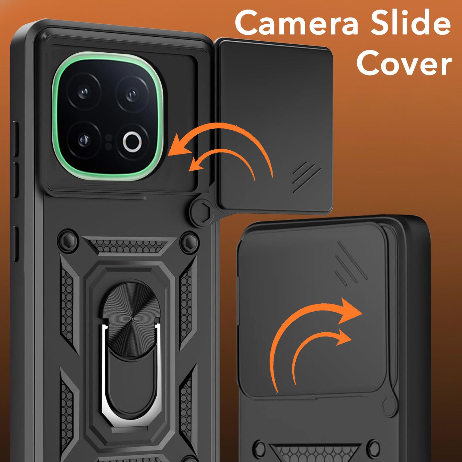 For Vivo iQOO 13 Back Cover Case (Hybrid Dual Armor Polycarbonate)