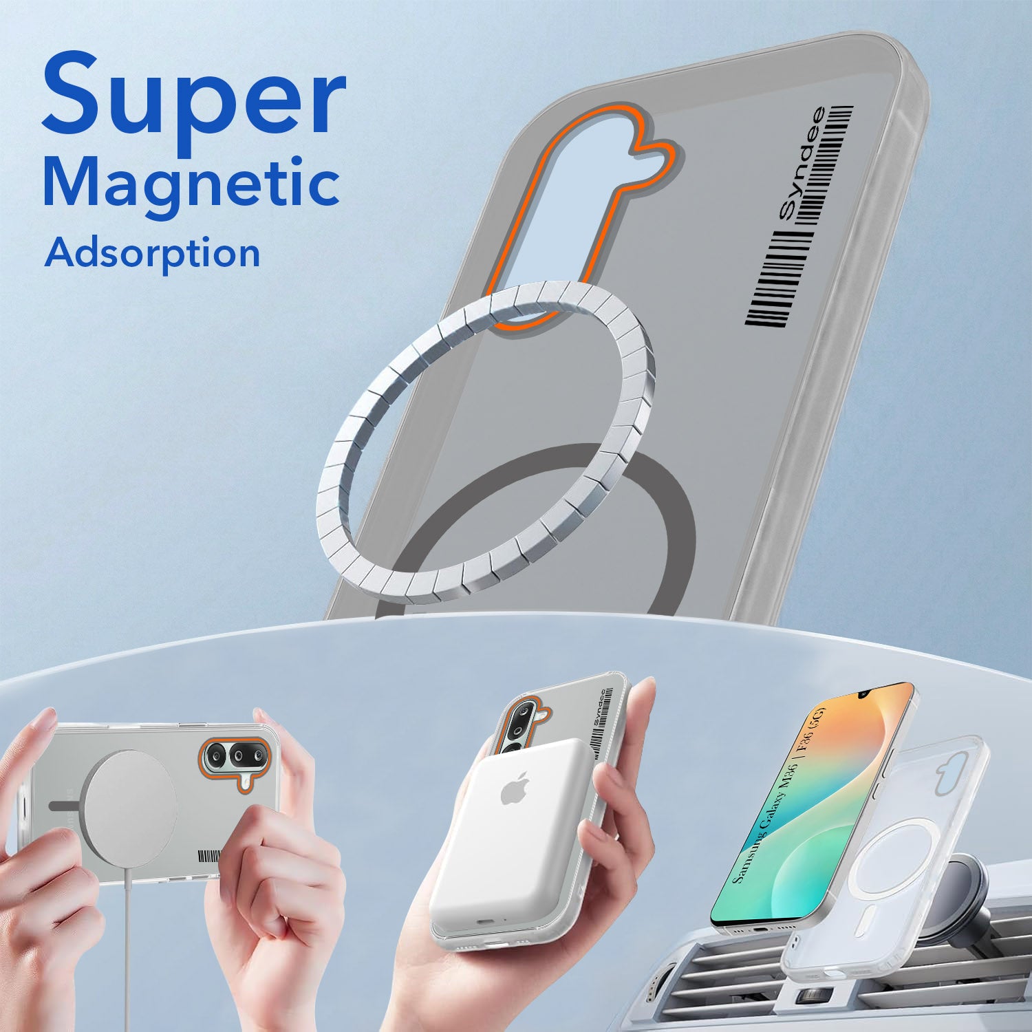 For Samsung Galaxy M36 | Samsung Galaxy F36 Back Cover Case (Soft Touch | Camera Bump Protection | MagSafe Compatible | Matte Finish)