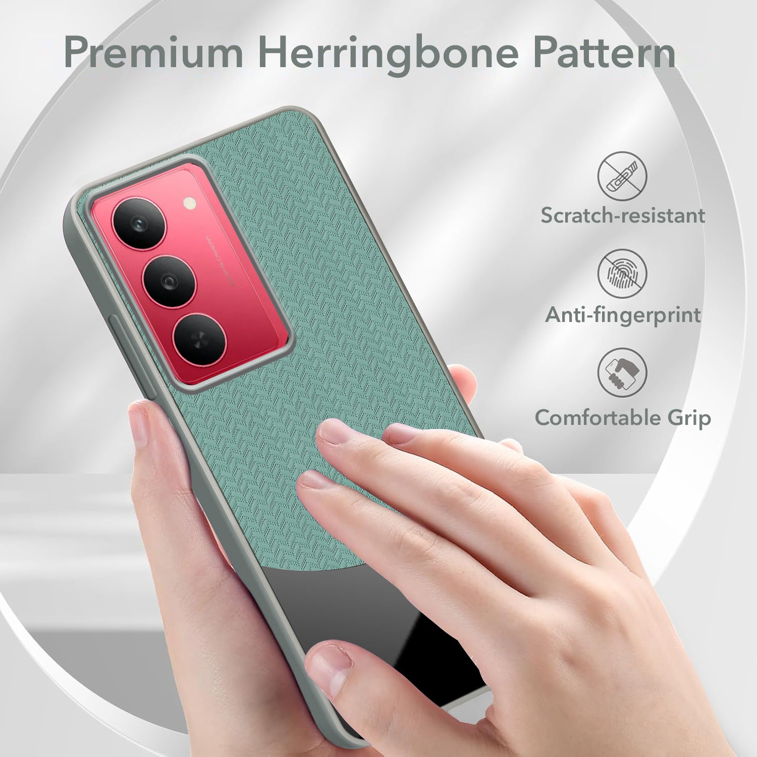 For Realme 14X Silicone Finish Back Cover Case (Premium Minimalist Professional Feel | Camera Protection Bump)