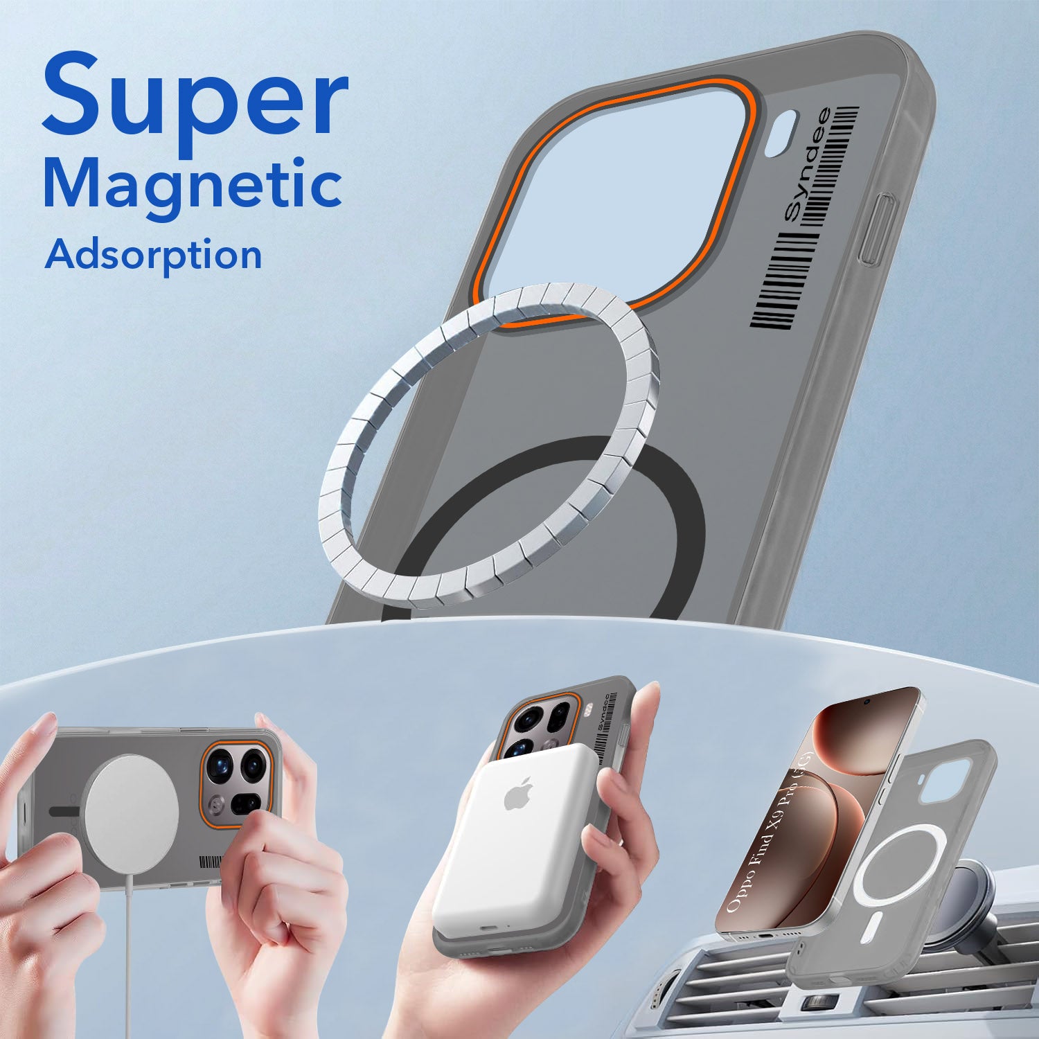 For Oppo Find X9 Pro Back Cover Case (Soft Touch | Camera Bump Protection | MagSafe Compatible | Matte Finish)