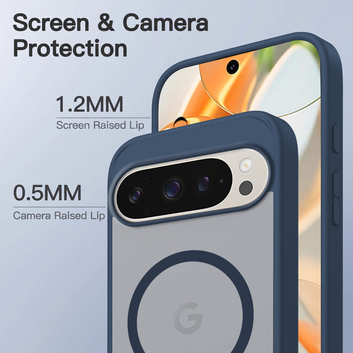 For Google Pixel 9 Pro Matte Finish Back Case Cover (MagSafe Compatible | Translucent Soft Touch | Slim and Unbreakable)
