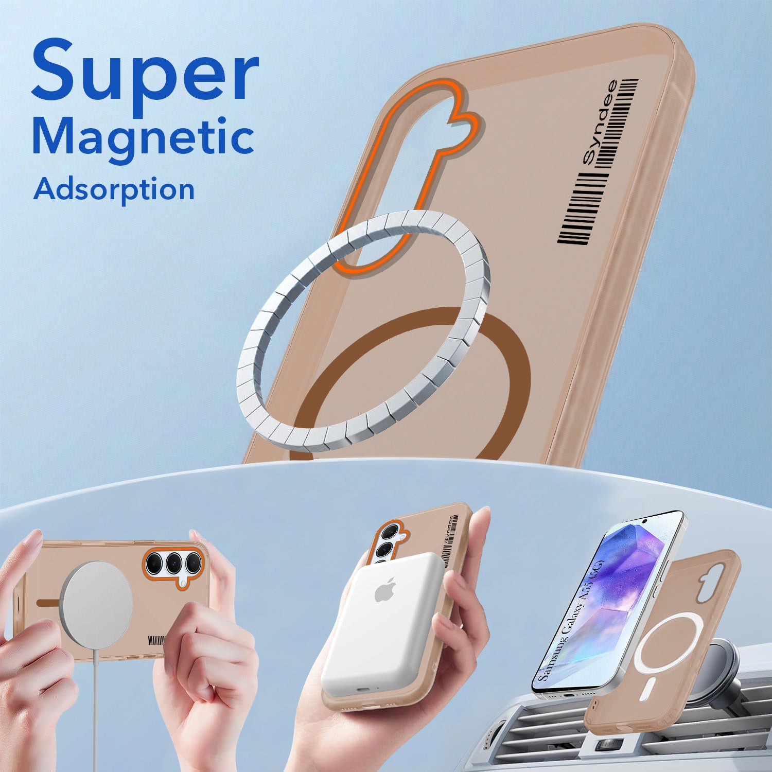 For Samsung Galaxy A55 5G Back Cover Case (Soft Touch | Camera Bump Protection | MagSafe Compatible | Matte Finish)
