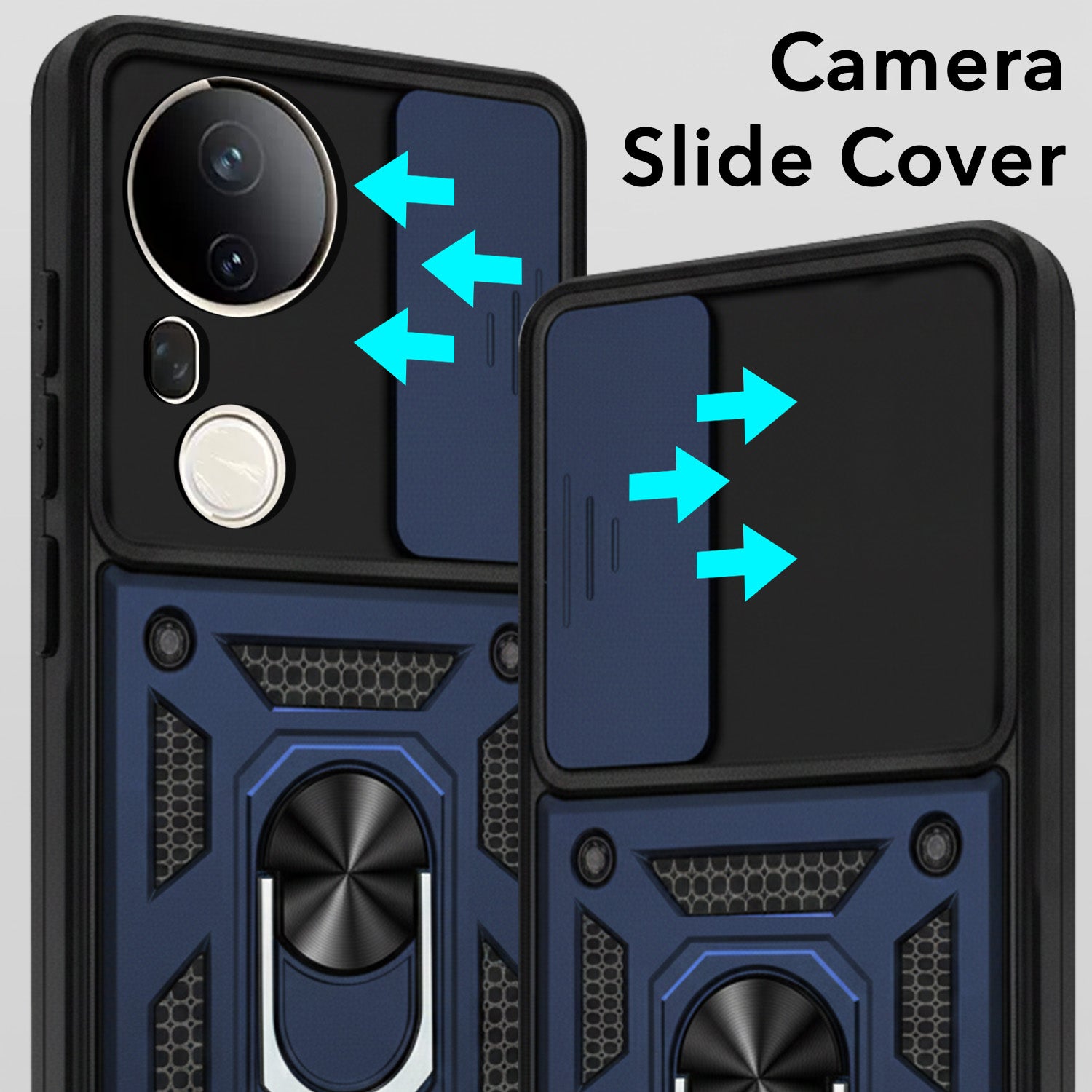 For Vivo T4 Ultra Back Cover Case (Hybrid Dual Armor Polycarbonate)
