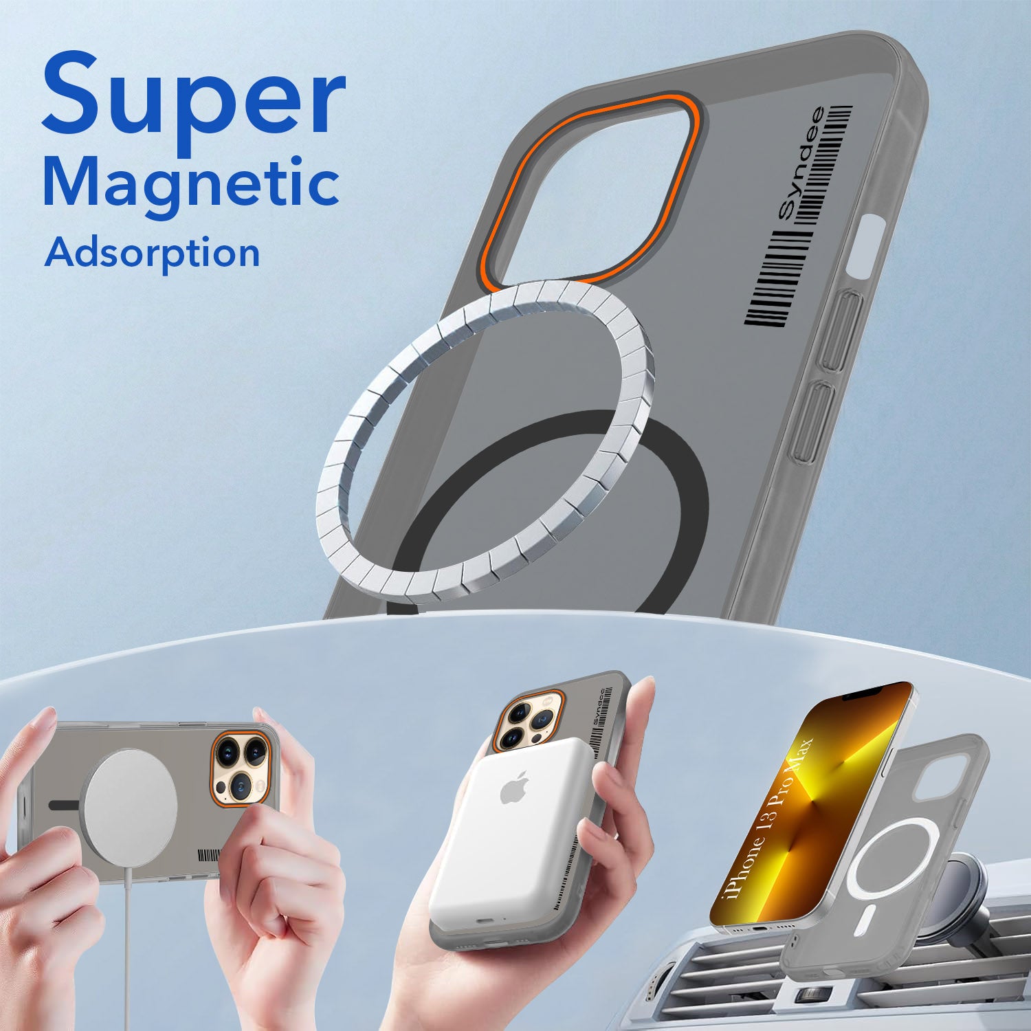 For Apple iPhone 13 Pro Max Back Cover Case  (Soft Touch | Camera Bump Protection | MagSafe Compatible | Matte Finish)