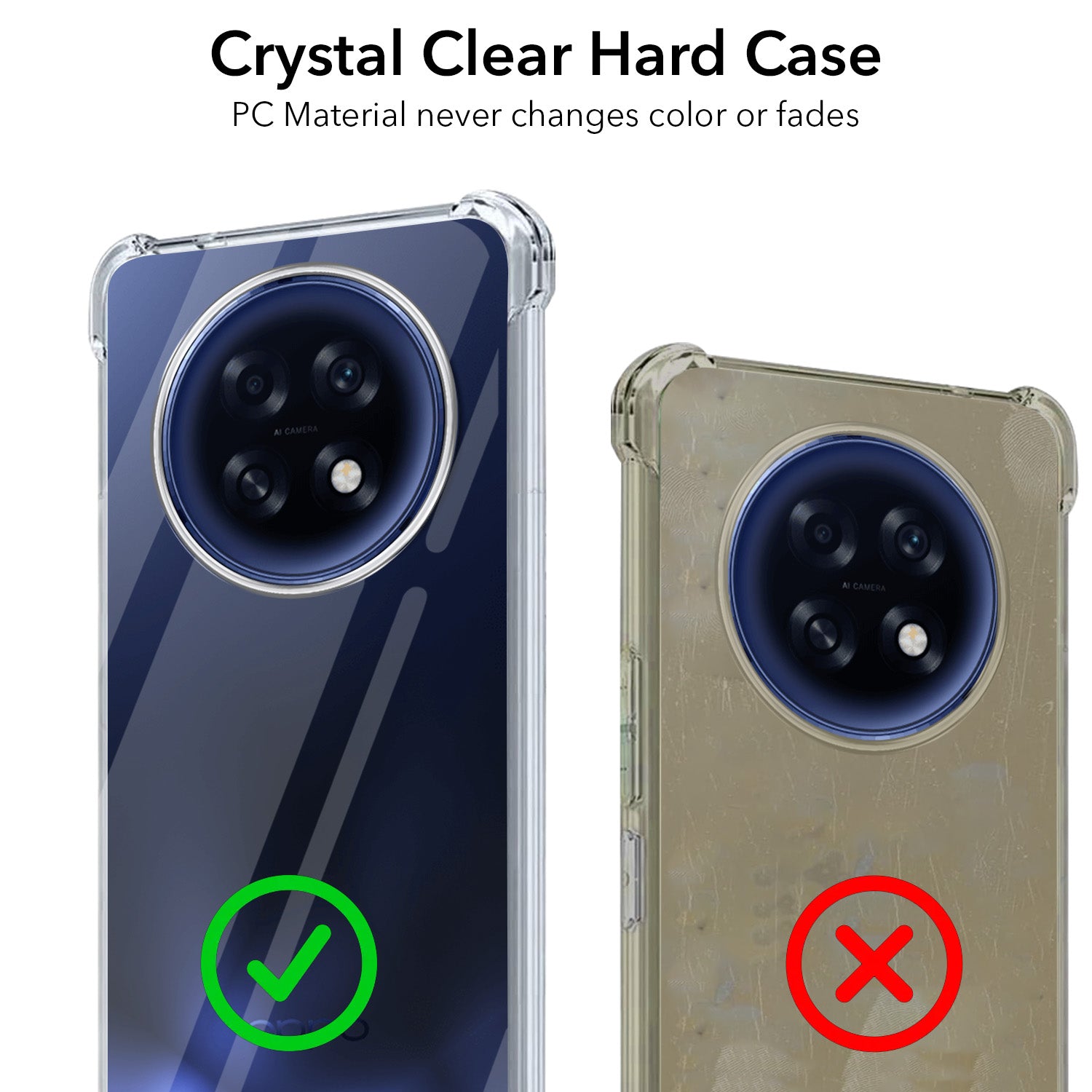 For Oppo F31 Pro Plus Back Cover Shockproof Crystal-Clear (Drop & Camera Protection | Hard Polycarbonate)