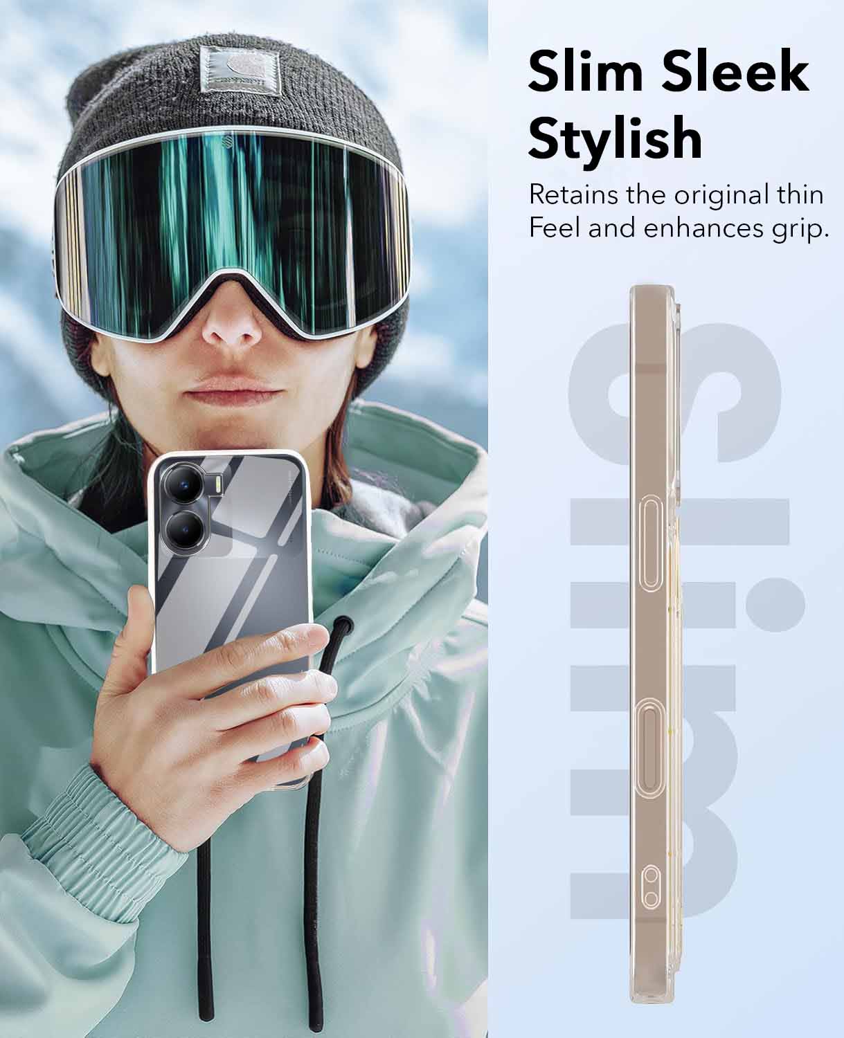 For Vivo T2x Back Cover Case (Hard Anti Yellow Clear Case | Drop & Camera Protection | Shockproof Polycarbonate)