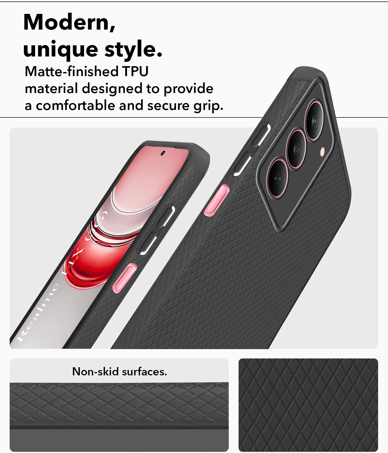 Coque Pour Realme 14x 5G (6.67 Pouces) + Verre Trempé